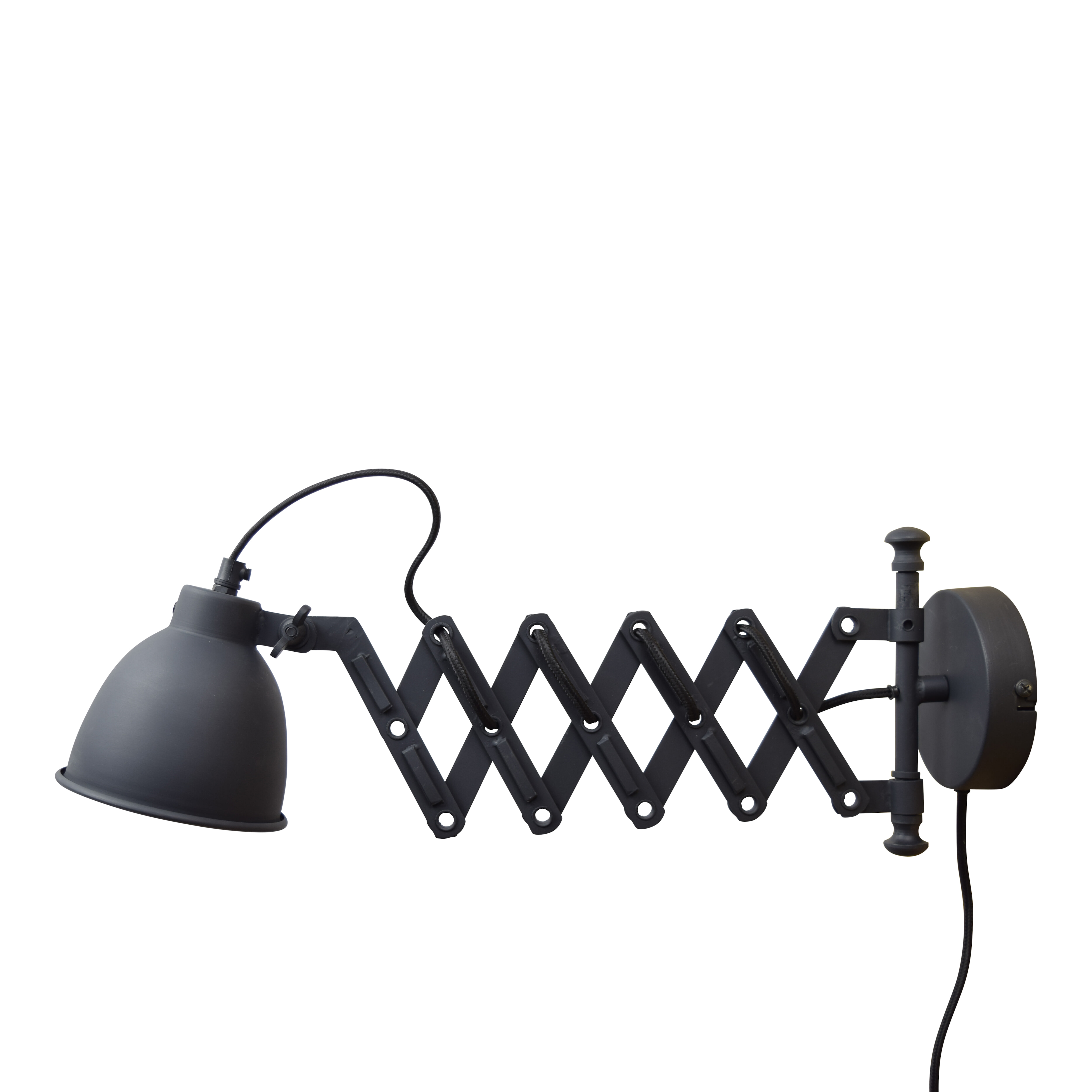 Urban Interiors wandlamp 'Harmonica' Ø12cm, kleur Vintage Black Urban Interiors wandlamp 'Harmonica' Ø12cm, kleur Vintage Black