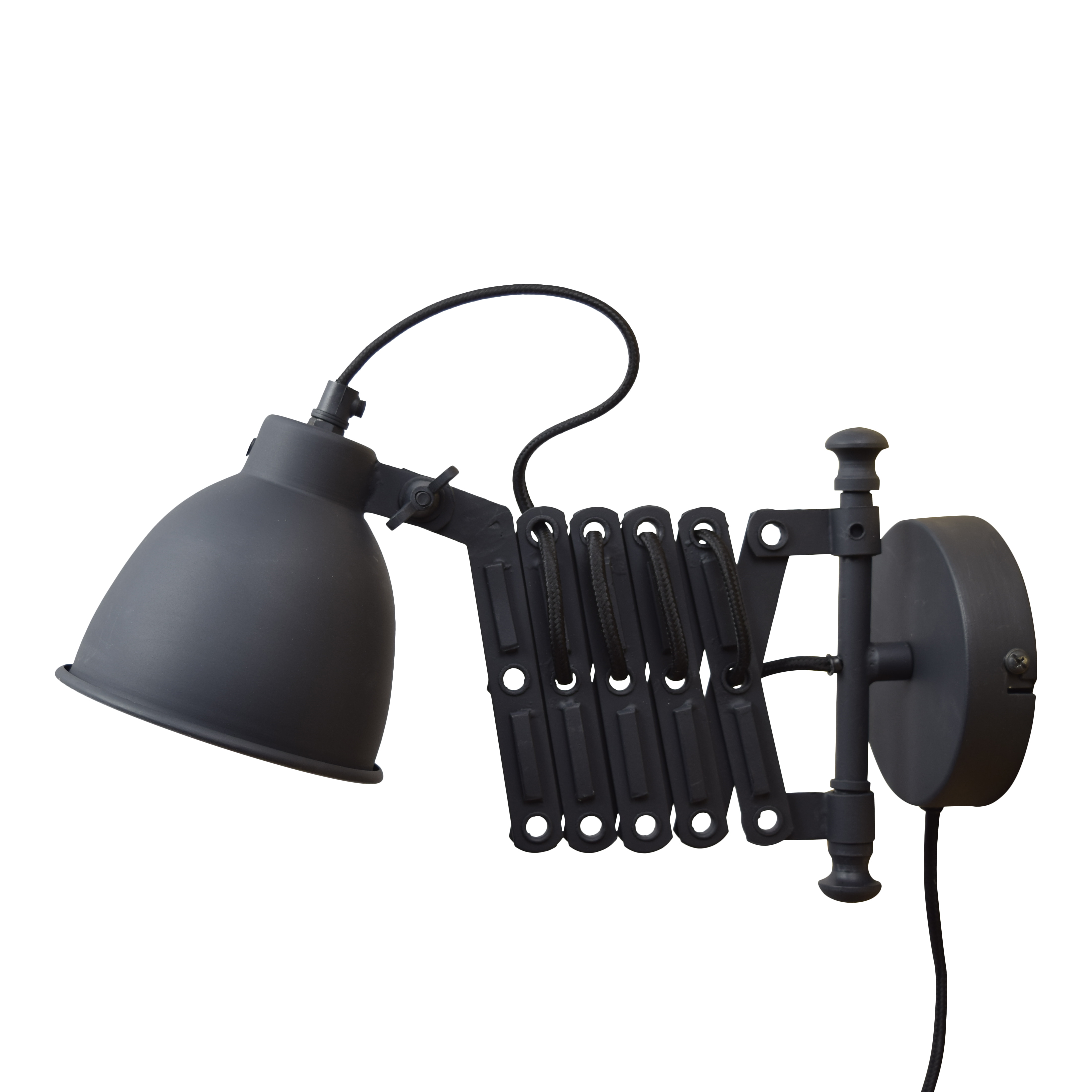 Urban Interiors wandlamp 'Harmonica' Ø12cm, kleur Vintage Black