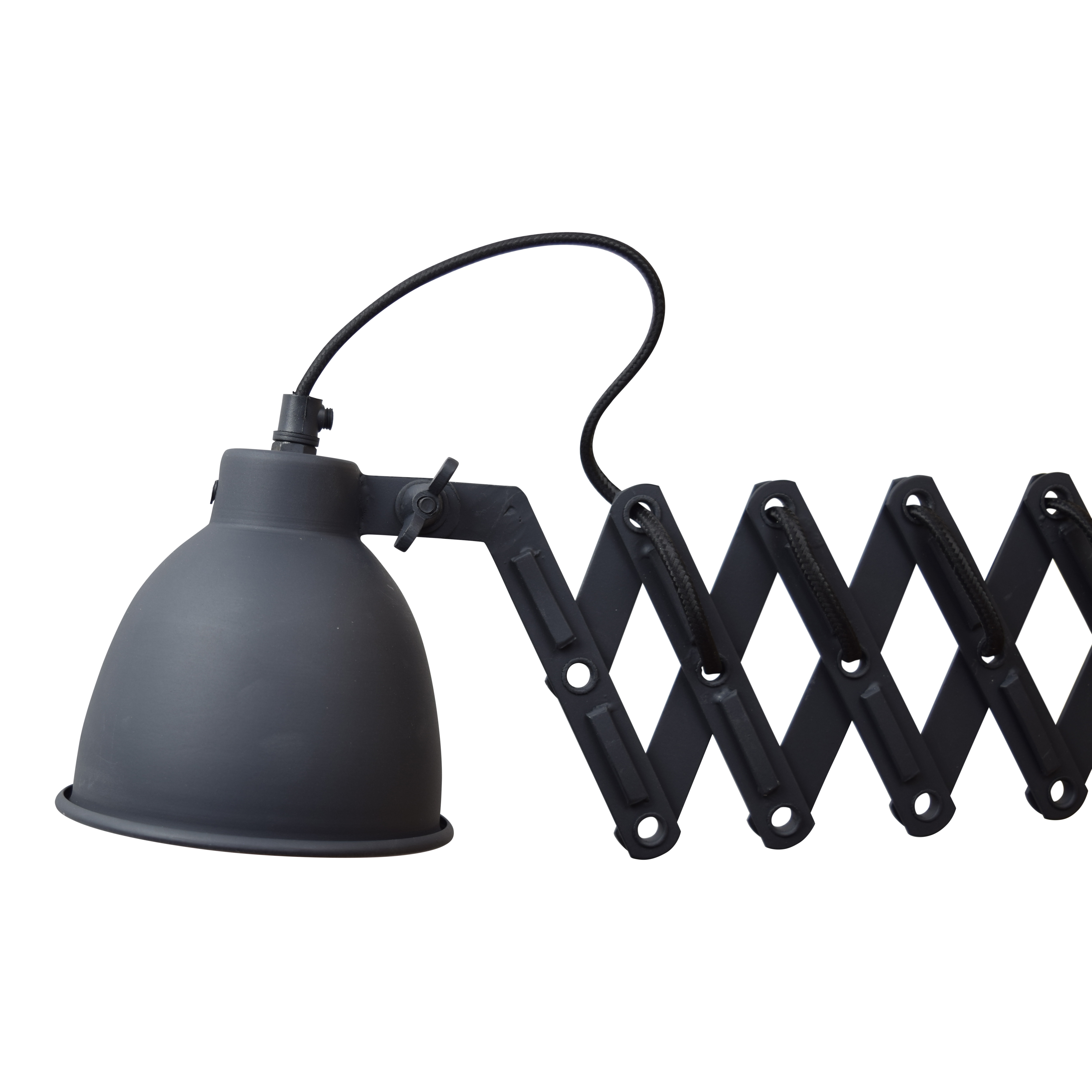 Urban Interiors wandlamp 'Harmonica' Ø12cm, kleur Vintage Black