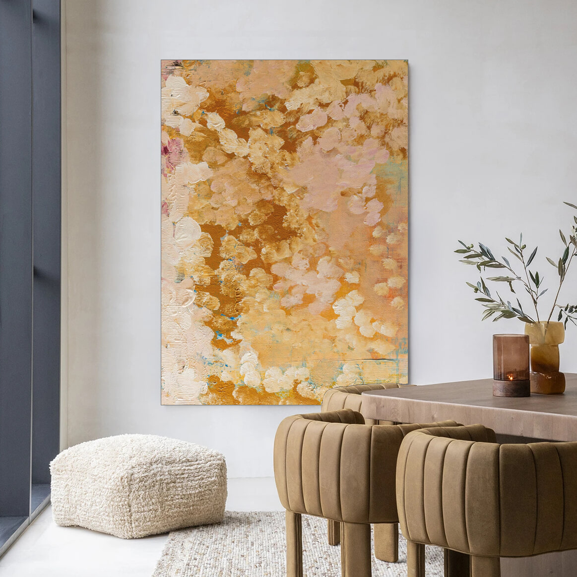 Urban Cotton Wandkleed 'Abundance' in maat en frame naar keuze