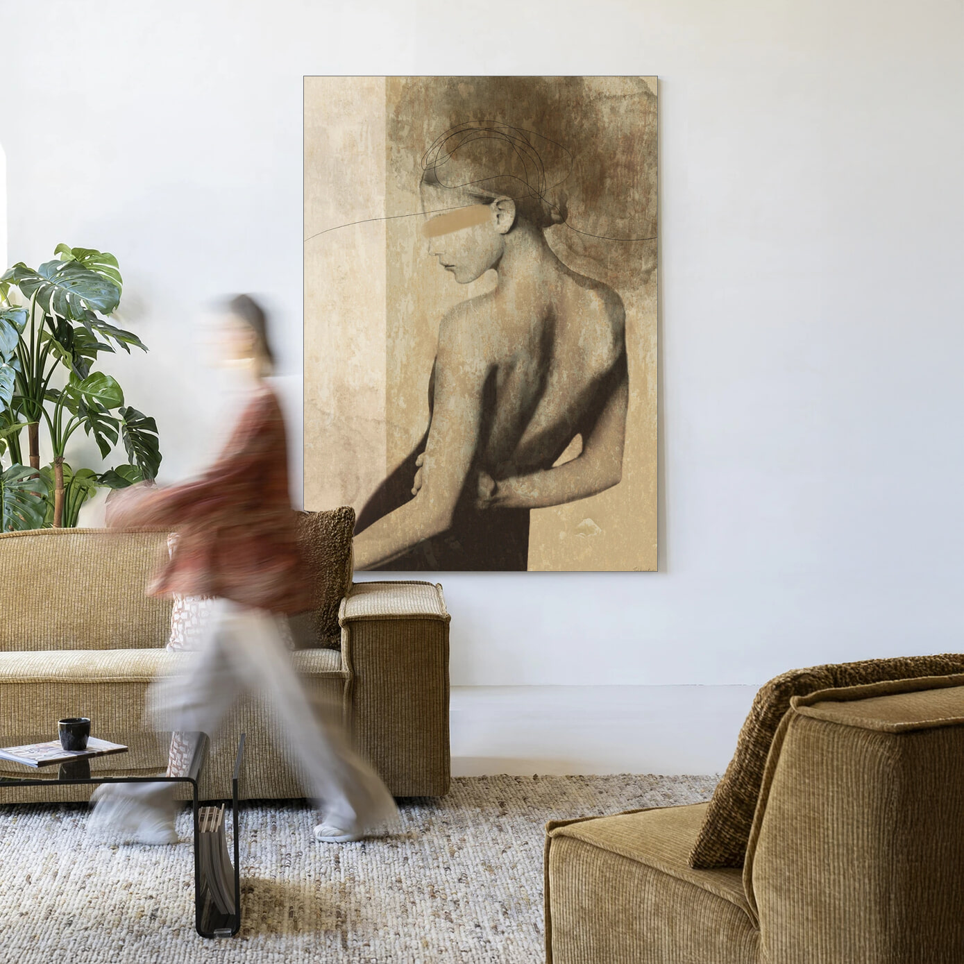 Urban Cotton Wandkleed 'Back To You' in maat en frame naar keuze