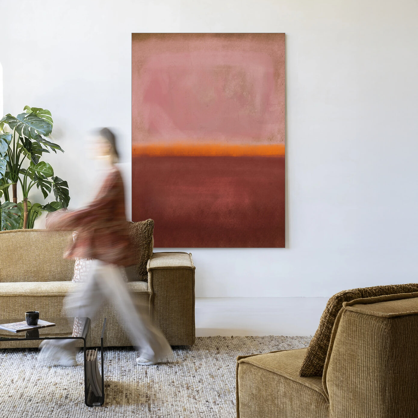 Urban Cotton Wandkleed 'Mirage' in maat en frame naar keuze