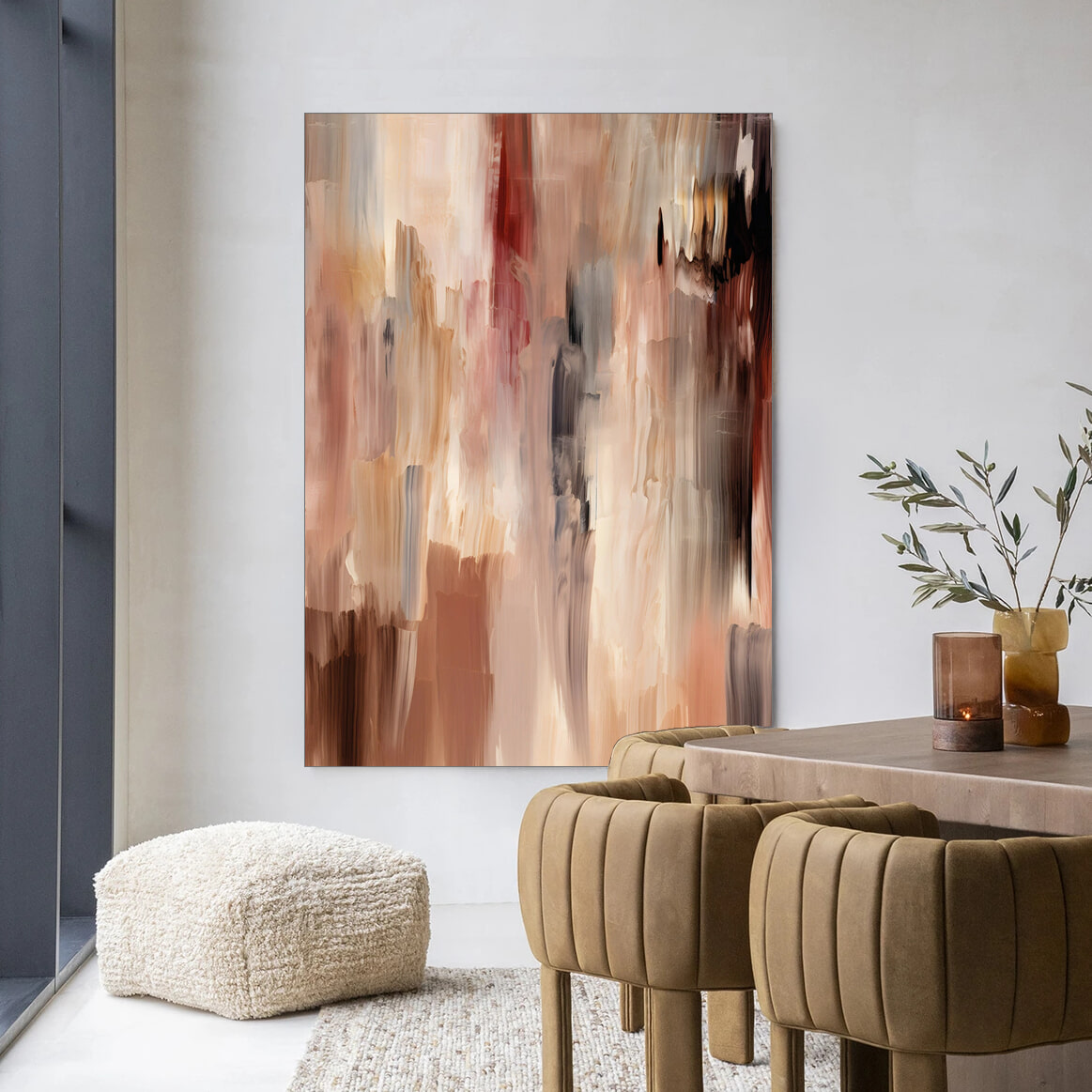 Urban Cotton Wandkleed 'Monterosso' in maat en frame naar keuze