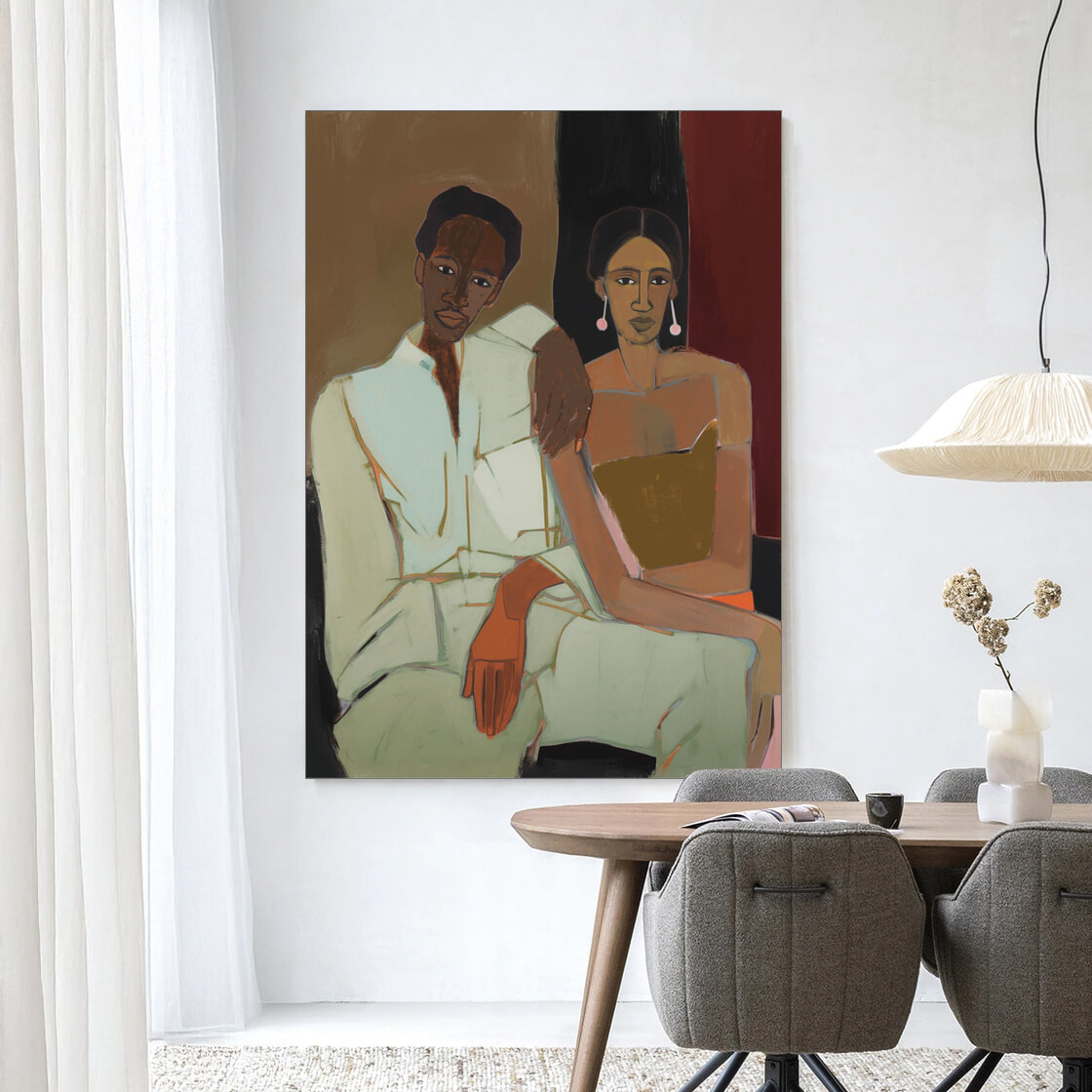 Urban Cotton Wandkleed 'Parental' in maat en frame naar keuze