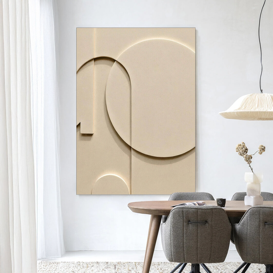 Urban Cotton Wandkleed 'Siaa 3' in maat en frame naar keuze