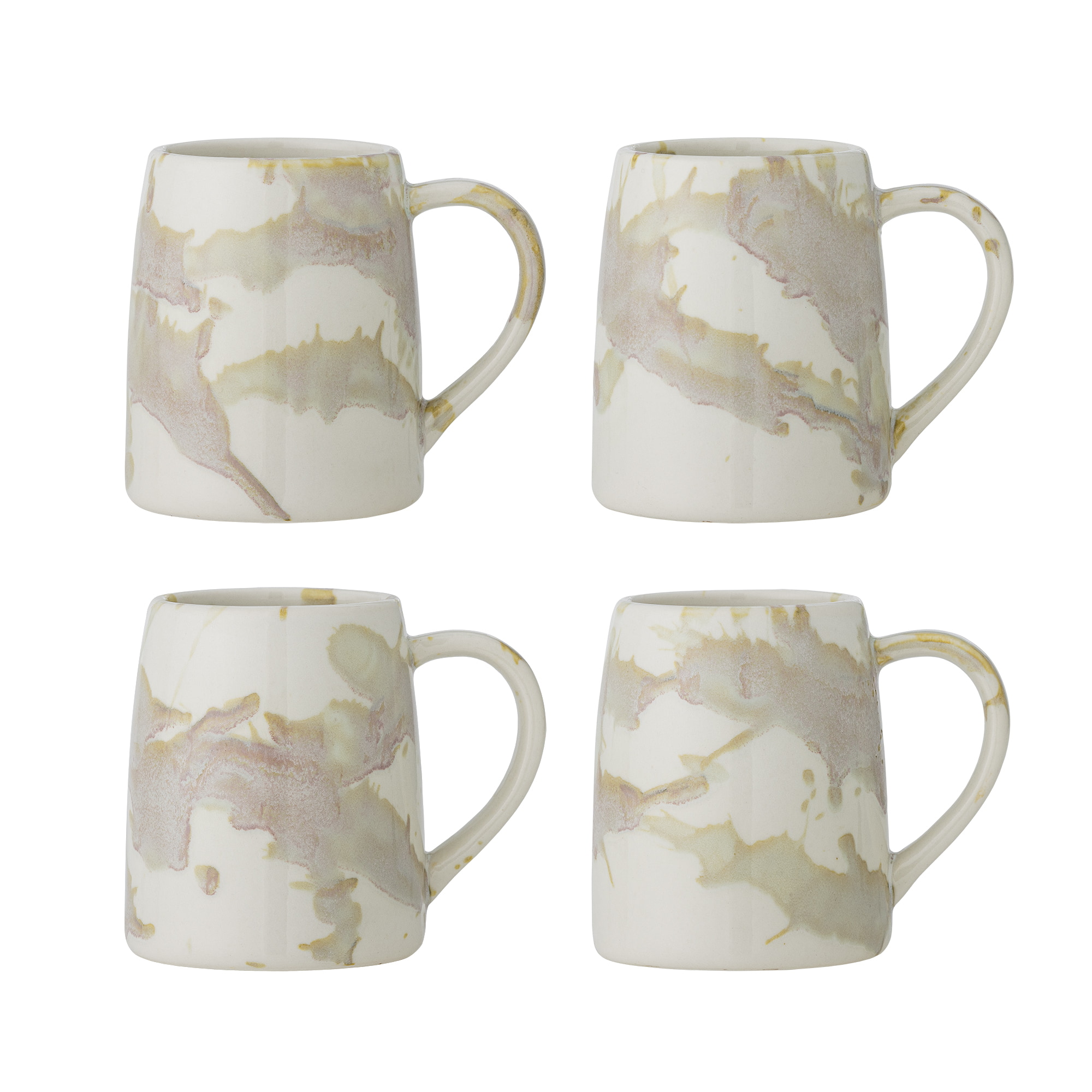 Bloomingville Mok Winnie Set van 4 stuks - Crème