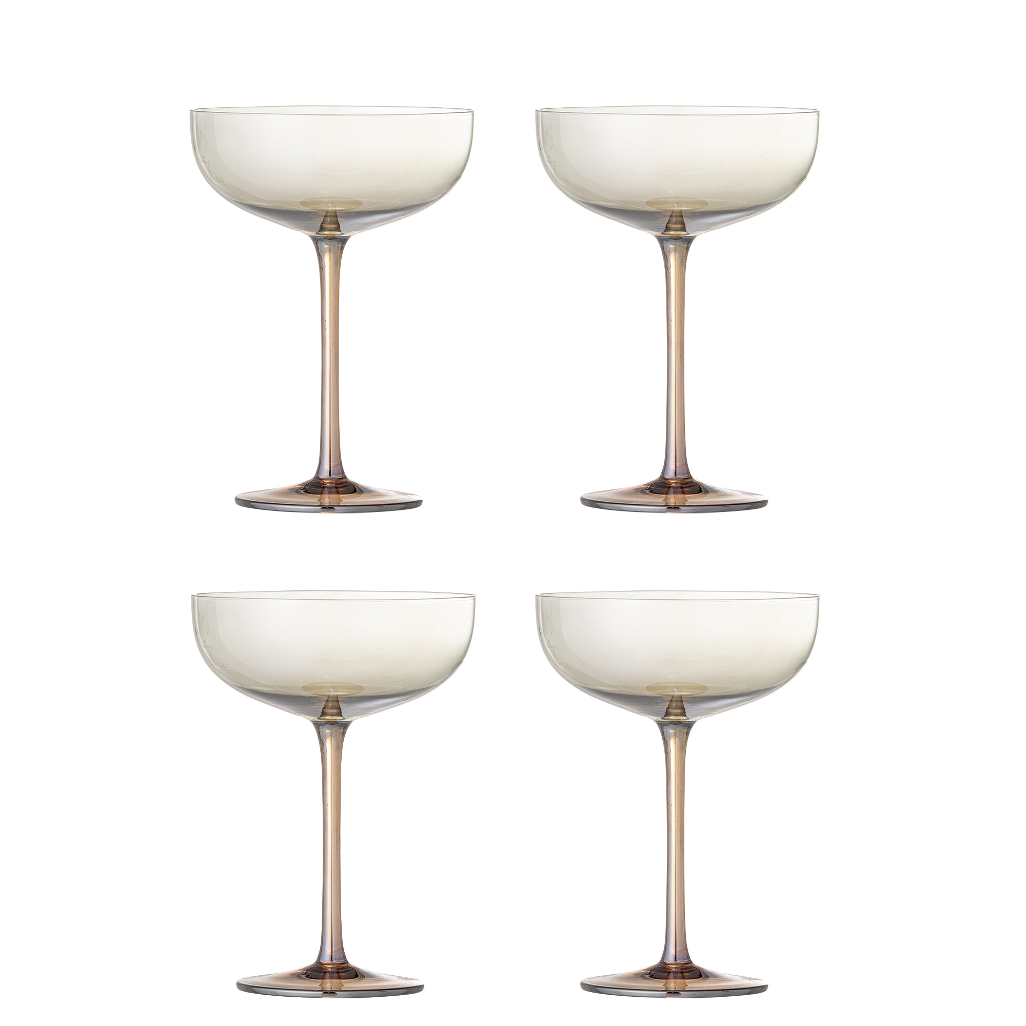 Bloomingville Cocktailglas Aston Set van 4 stuks - Transparant