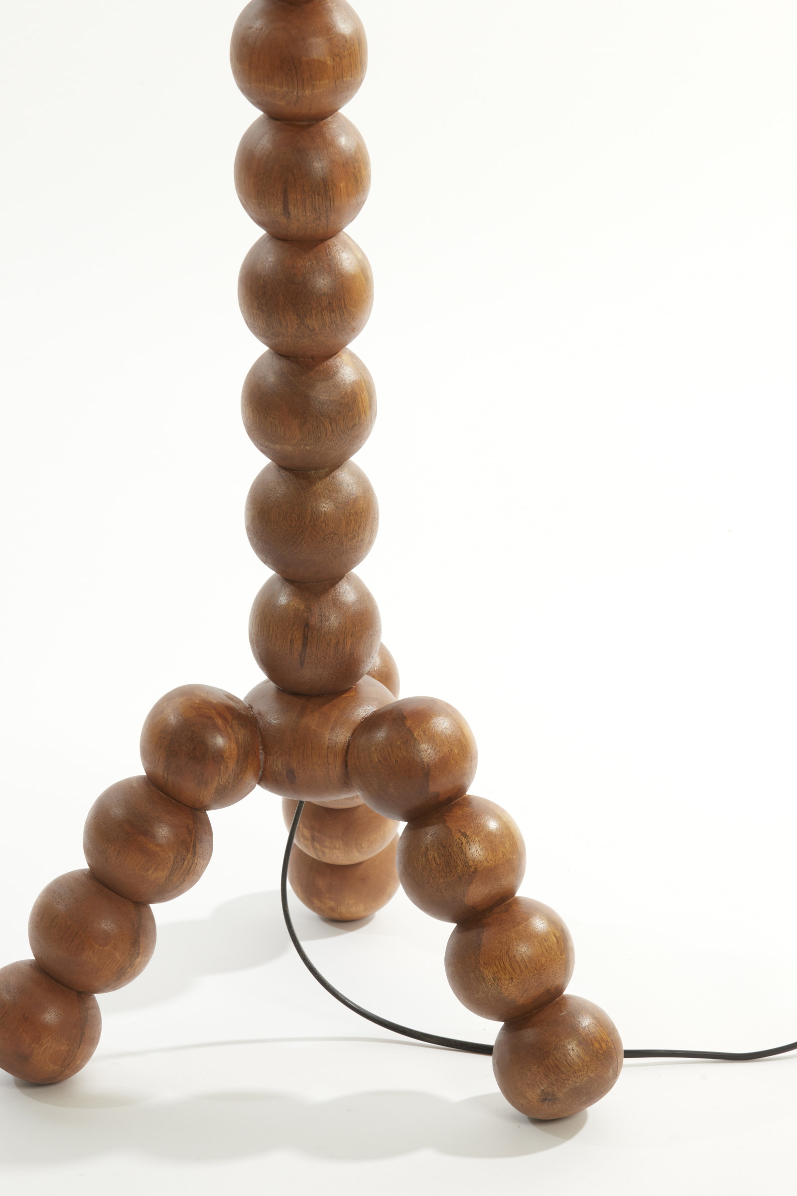 Light & Living Vloerlamp 'Veglio' Mangohout, 130cm, kleur Bruin (excl. kap)