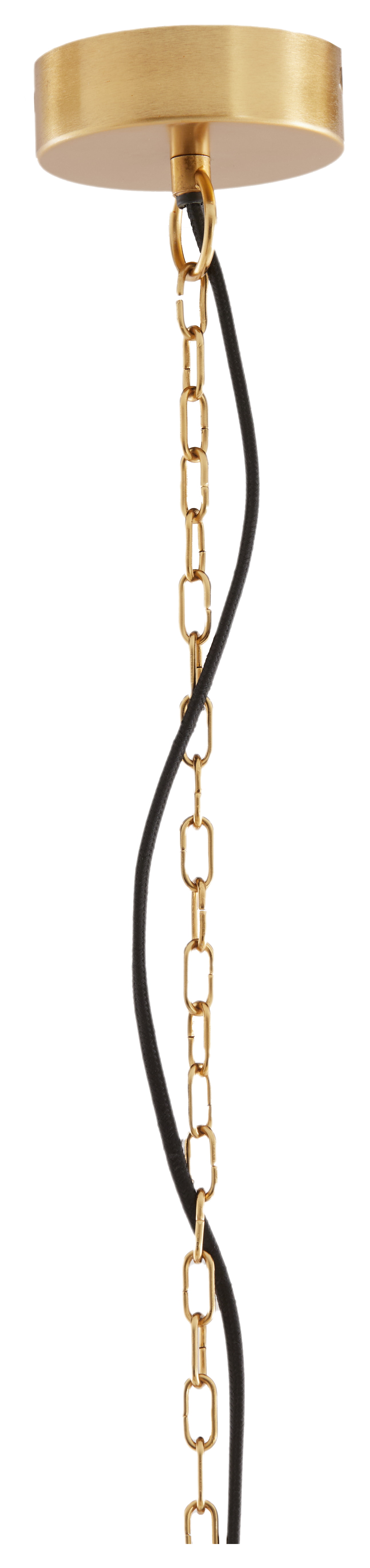 Light & Living Hanglamp 'Cetara' Kralen, 33cm, kleur Oranje/Brons