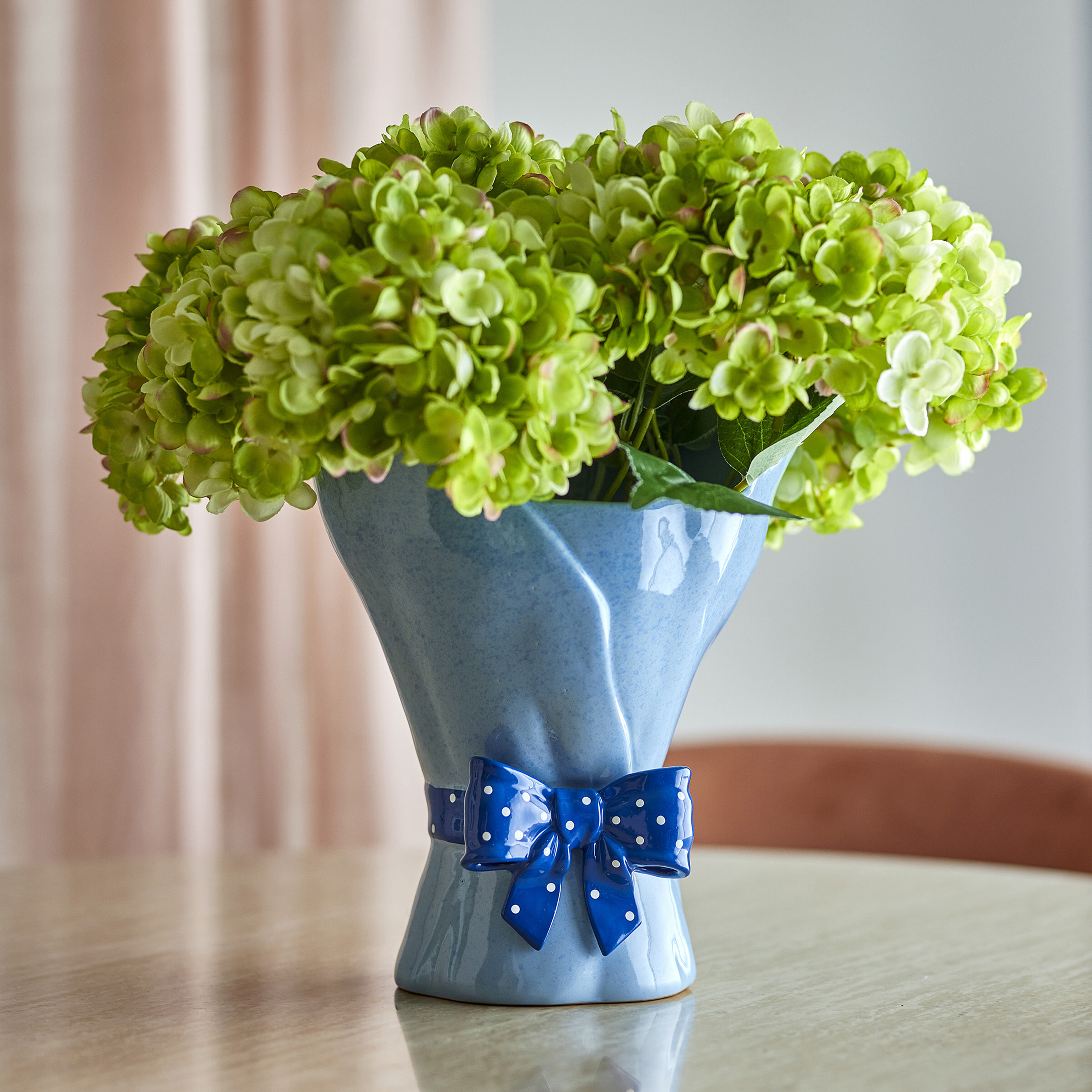 Bloomingville Vaas Belivia 28cm hoog - Blauw