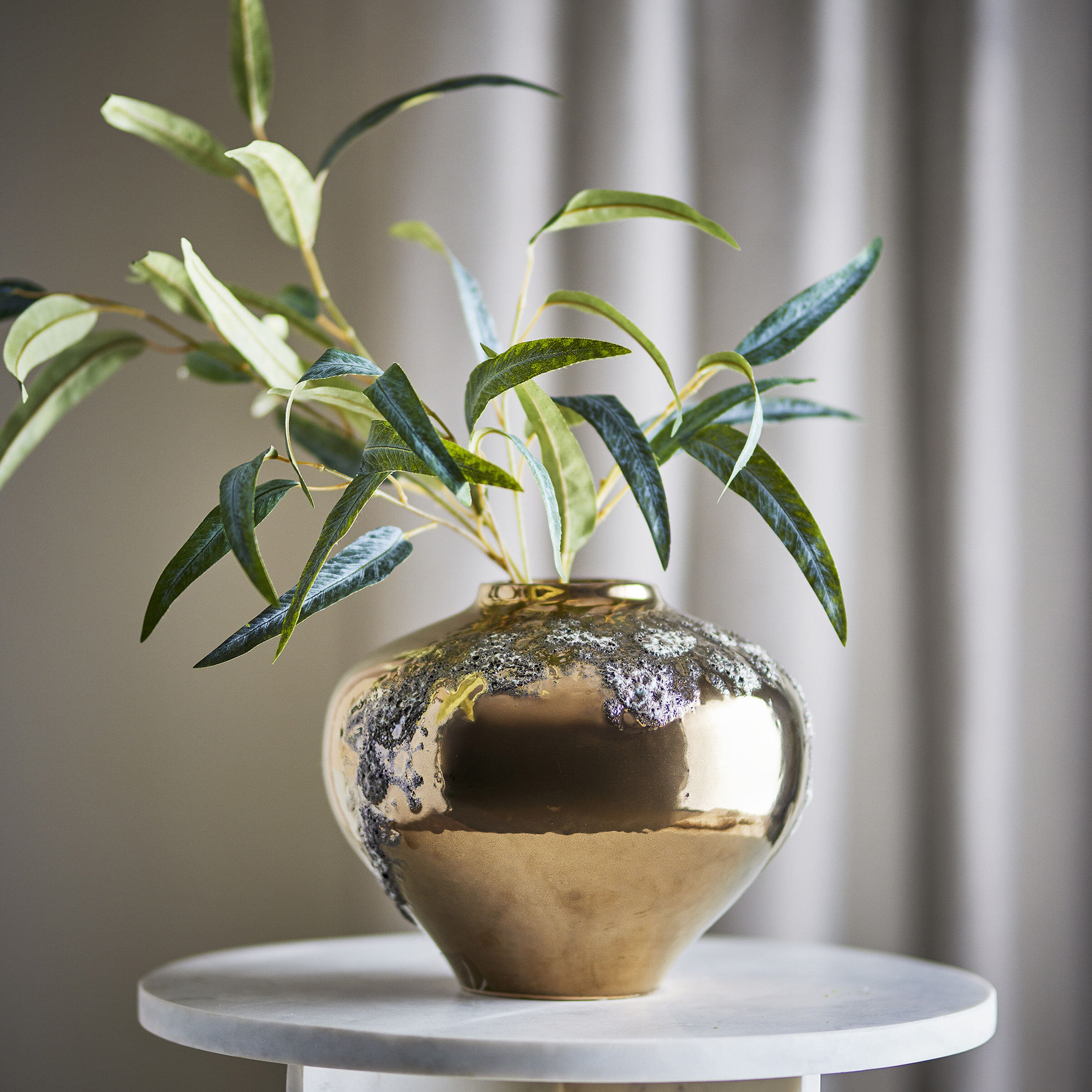 Bloomingville Vaas Ellison 26cm hoog - Brons