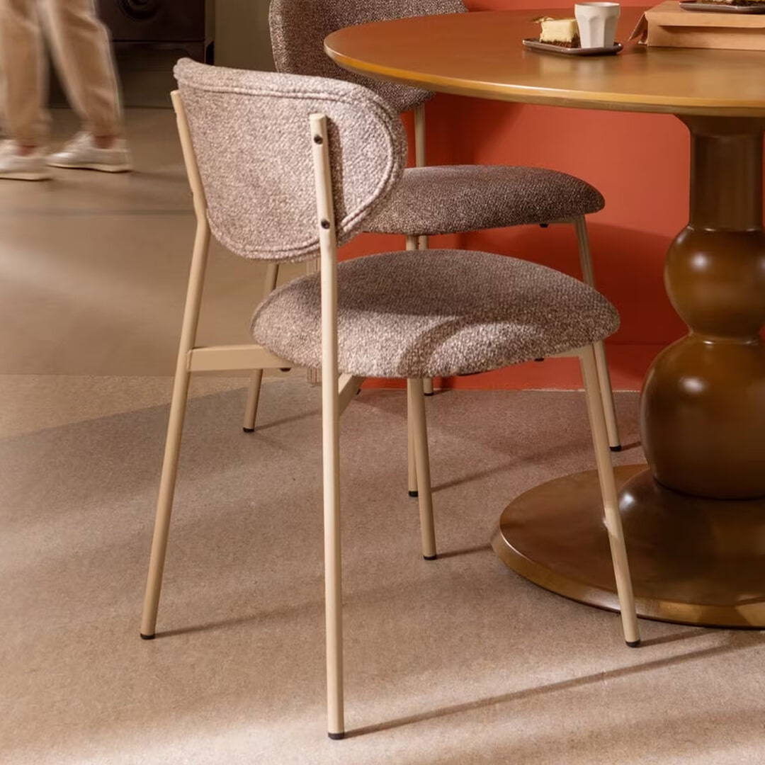 WOOOD Eetkamerstoel 'Valor' Geweven stof