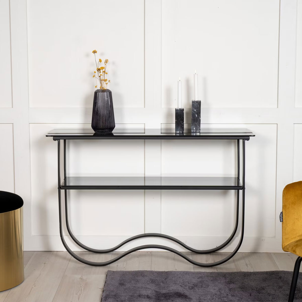 Nohr Sidetable 'Asim' Glas, 117cm