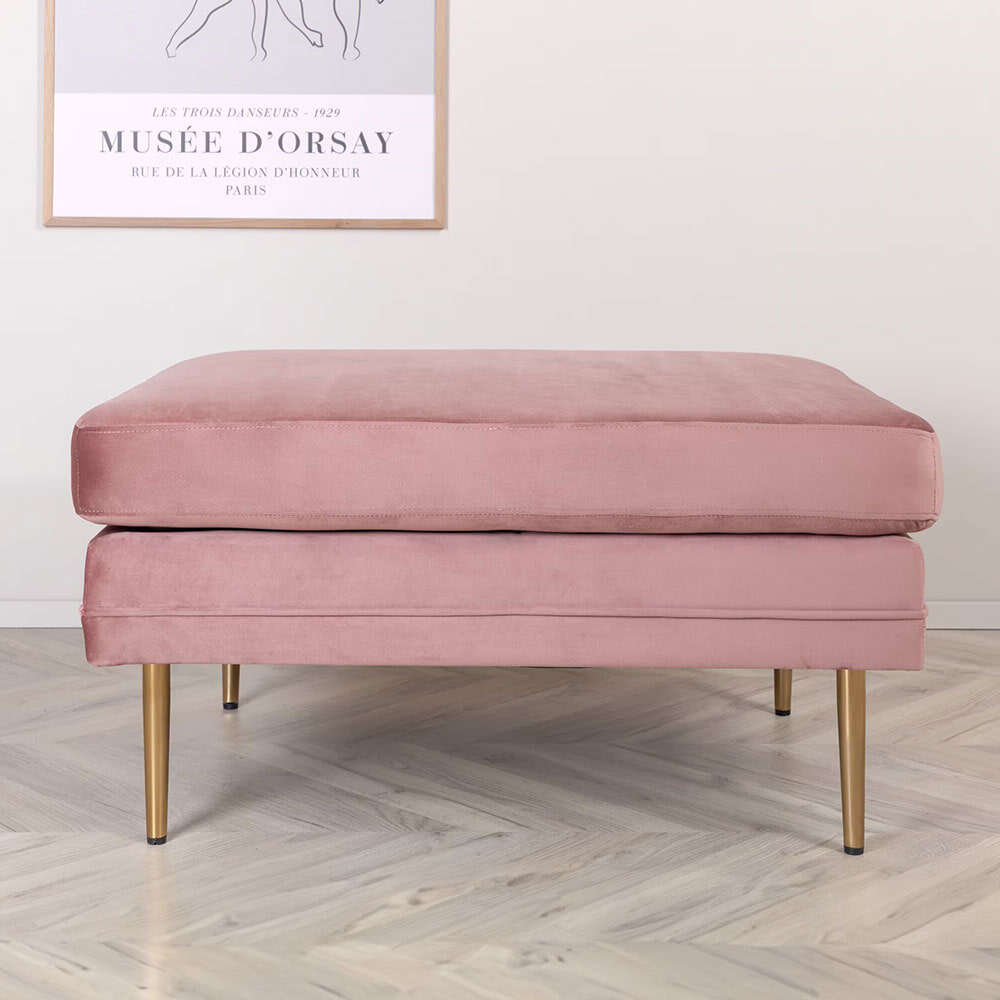 Nohr Hocker Tylan Velvet - Roze