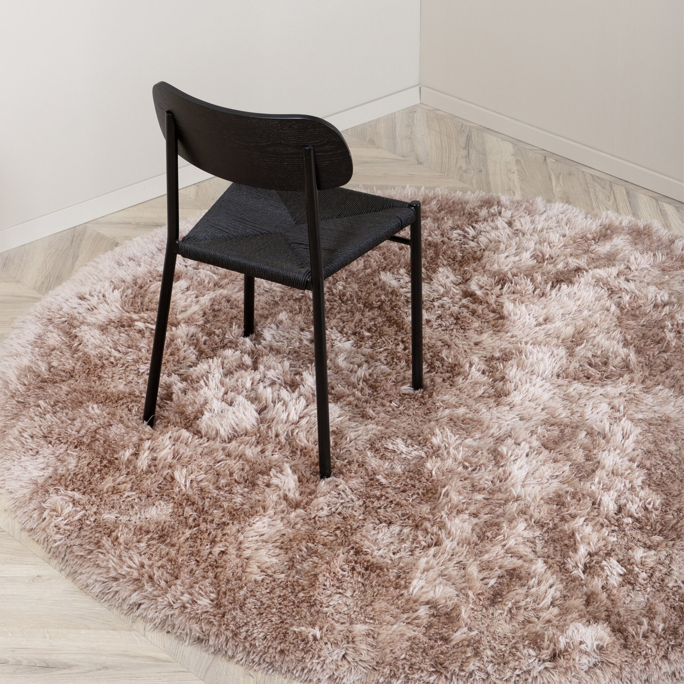 Nohr Rond Vloerkleed 'Sambath' 200cm, kleur Beige