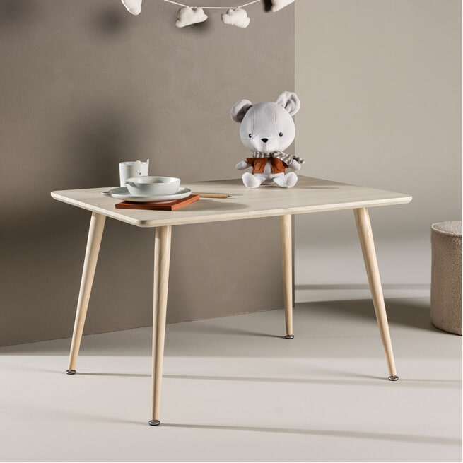 Kindertafel Buxus wit - Kinderspeelhoek Kindertafel Buxus wit - Kinderspeelhoek