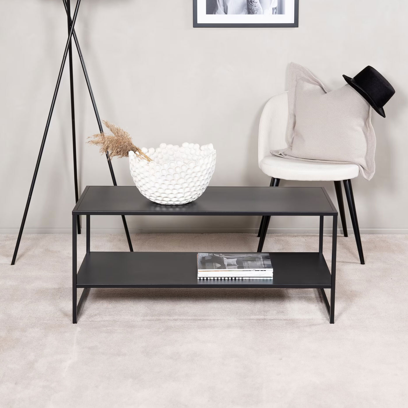 Nohr Salontafel 'Keonte' 102 x 43cm, kleur Zwart