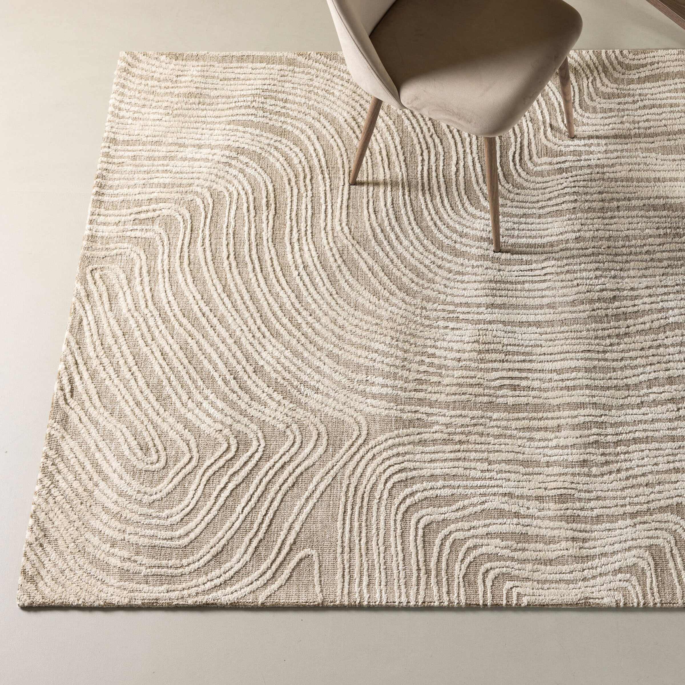 Nohr Vloerkleed 'Memorie' 295 x 395cm, kleur Beige