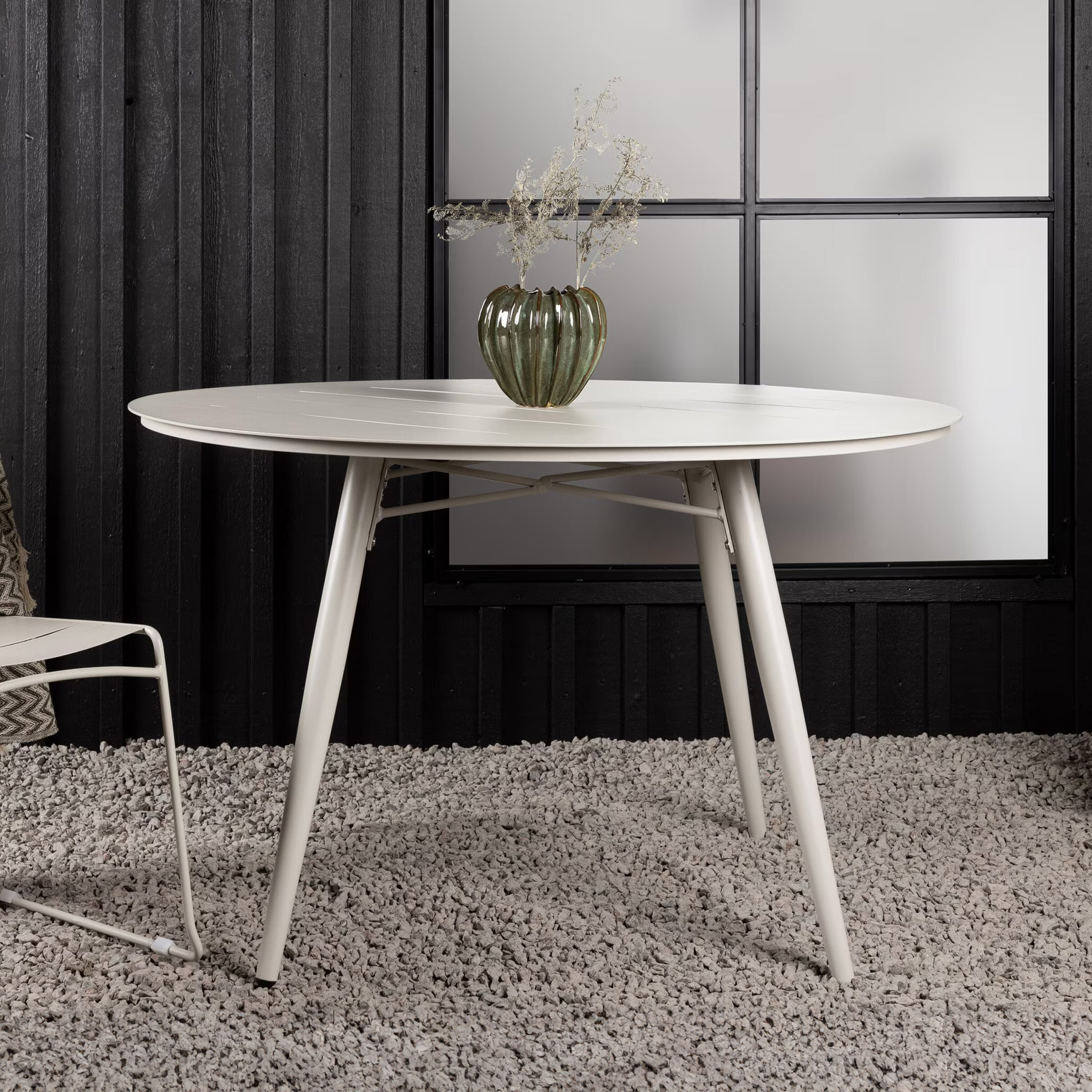 Nohr Ronde Tuintafel 'Adon' 120cm, kleur Beige