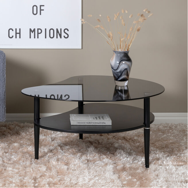 Dominick Salontafel set van 2 organisch Brons glas Dominick Salontafel set van 2 organisch Brons glas