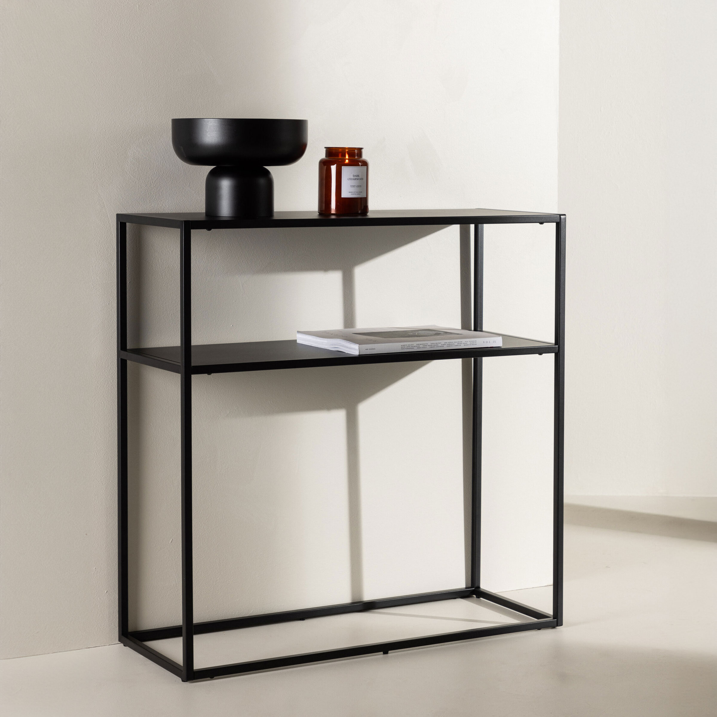 Nohr Sidetable 'Jovani' 80cm, kleur Zwart