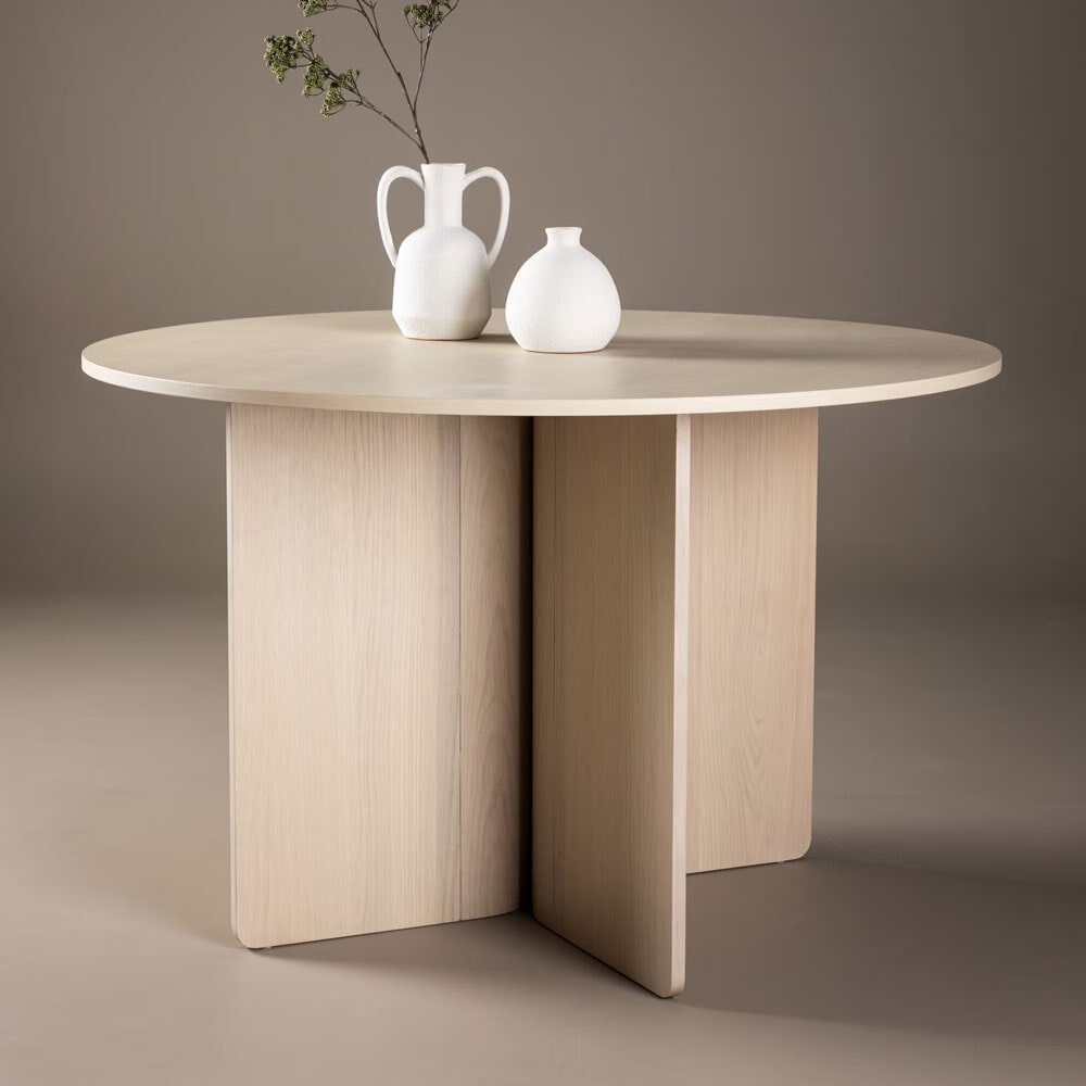 Nohr Ronde Eettafel 'Jadira' 120cm, kleur Whitewash