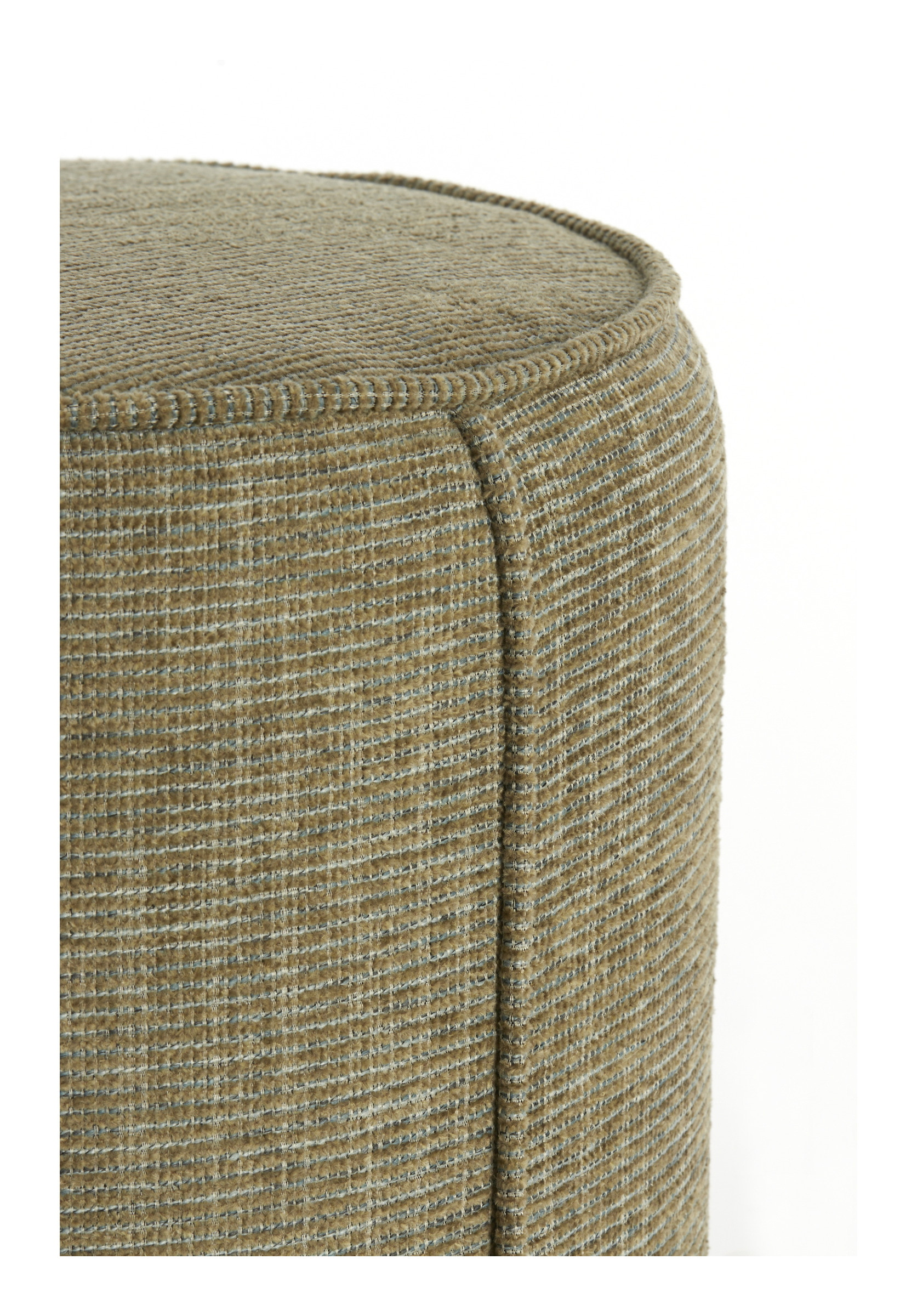 Light & Living Poef 'Domoni' Chenille, kleur Groen