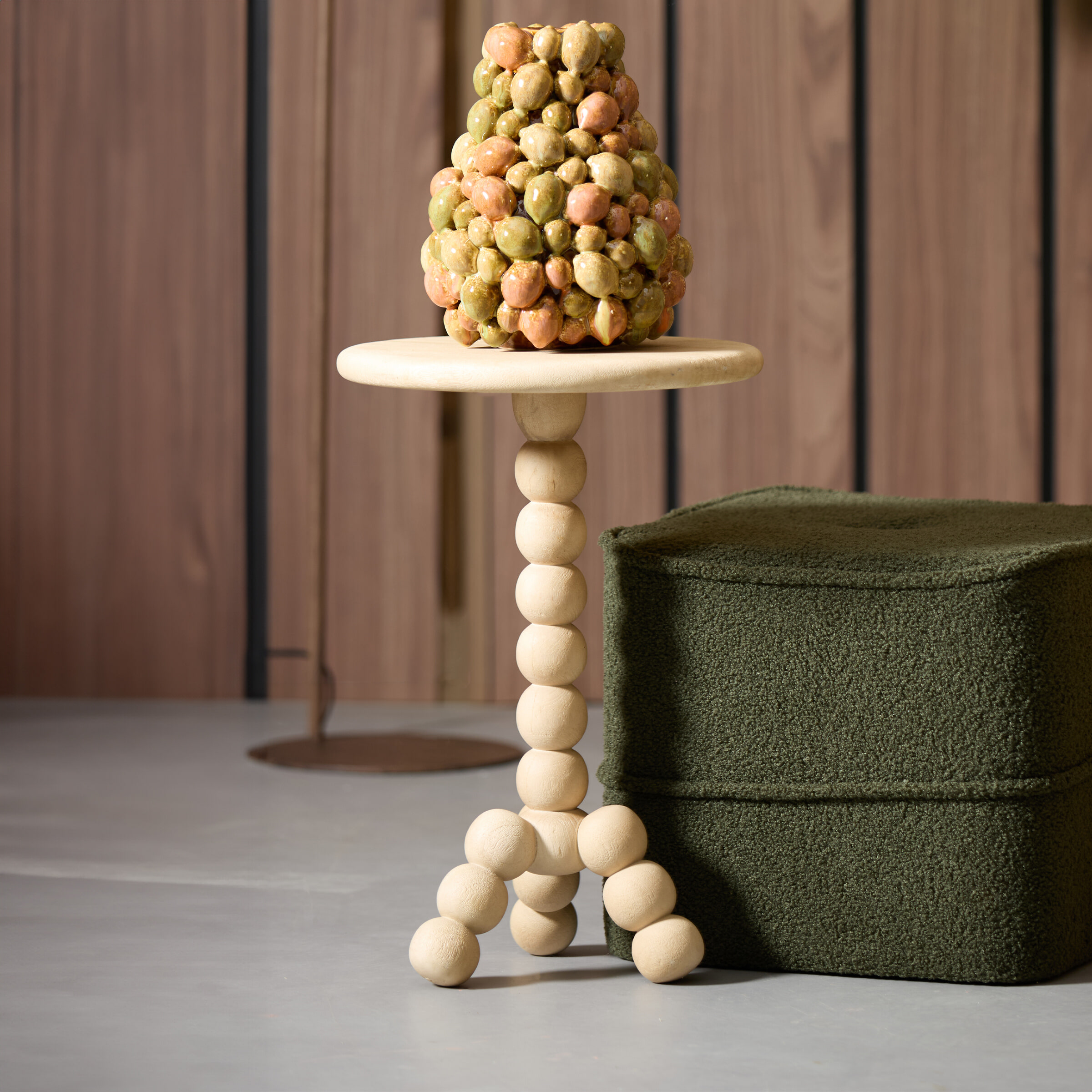 Light & Living Ronde Bijzettafel 'Veglio' Mangohout, 35cm