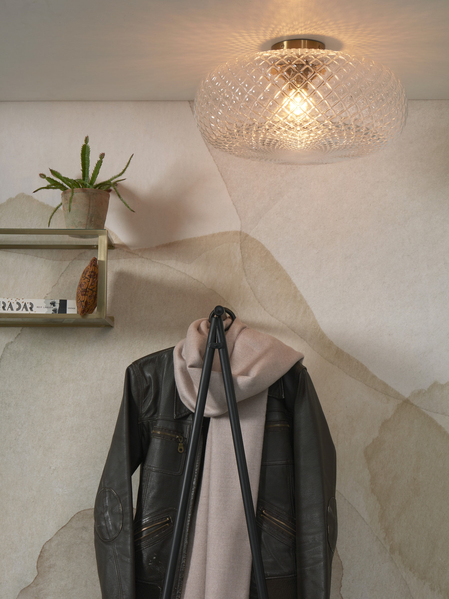 its about RoMi Plafondlamp 'Venice' 44cm, kleur Transparant