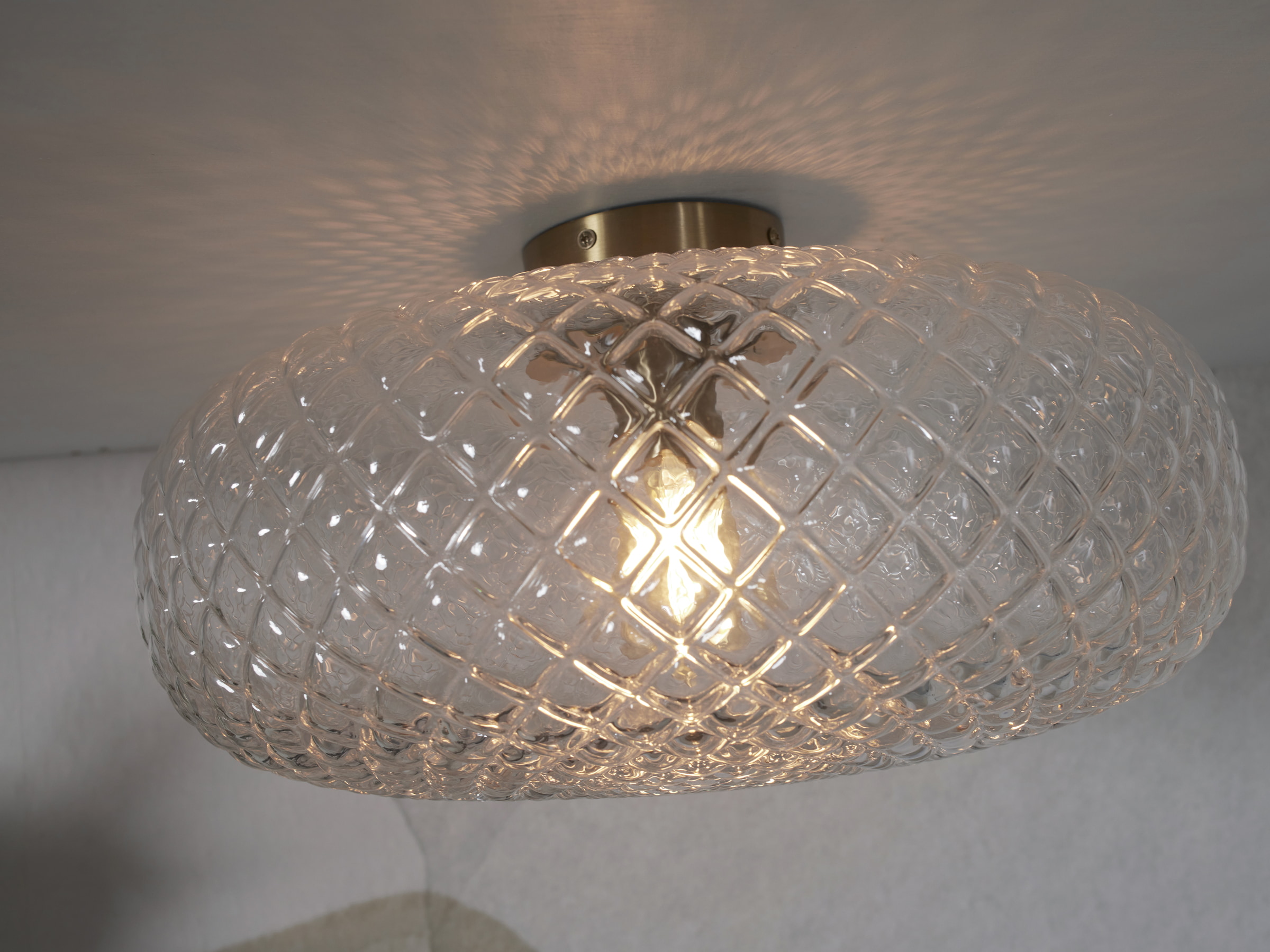 its about RoMi Plafondlamp 'Venice' 44cm, kleur Transparant