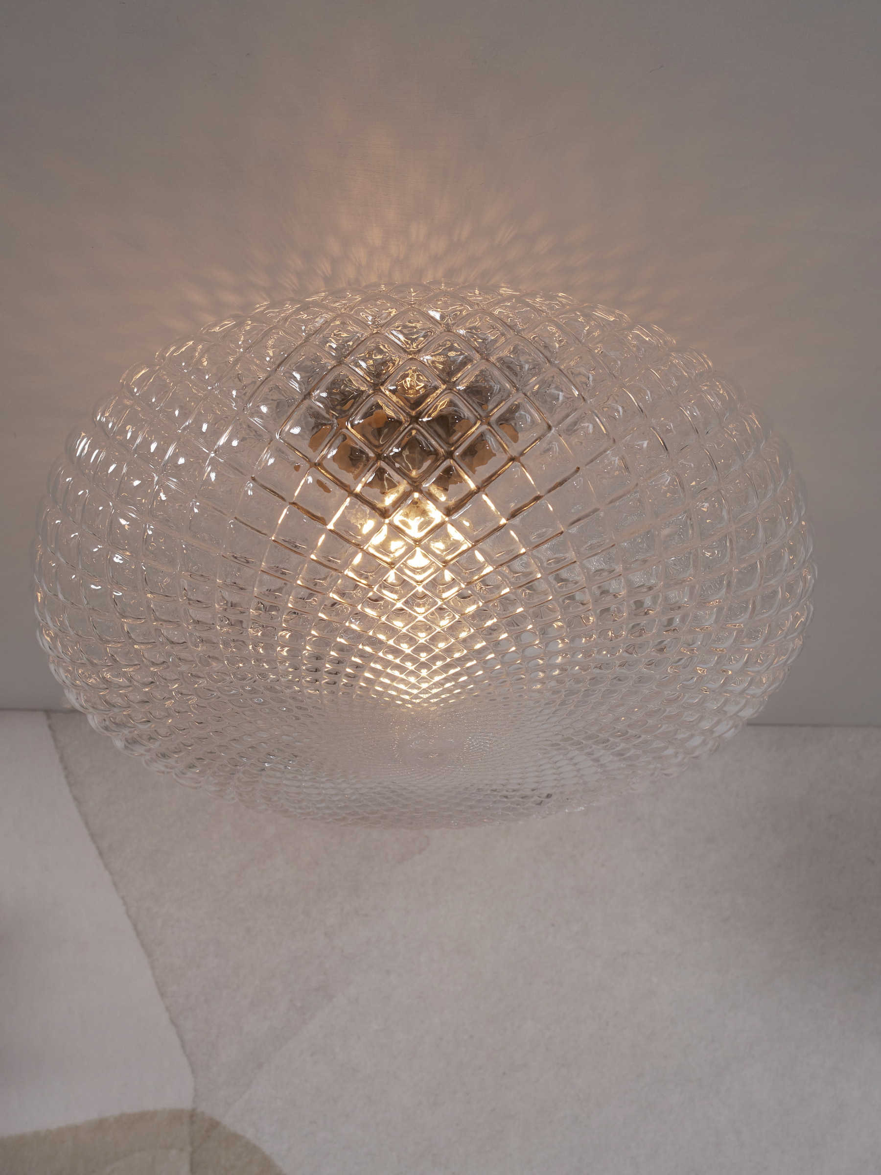 its about RoMi Plafondlamp 'Venice' 44cm, kleur Transparant