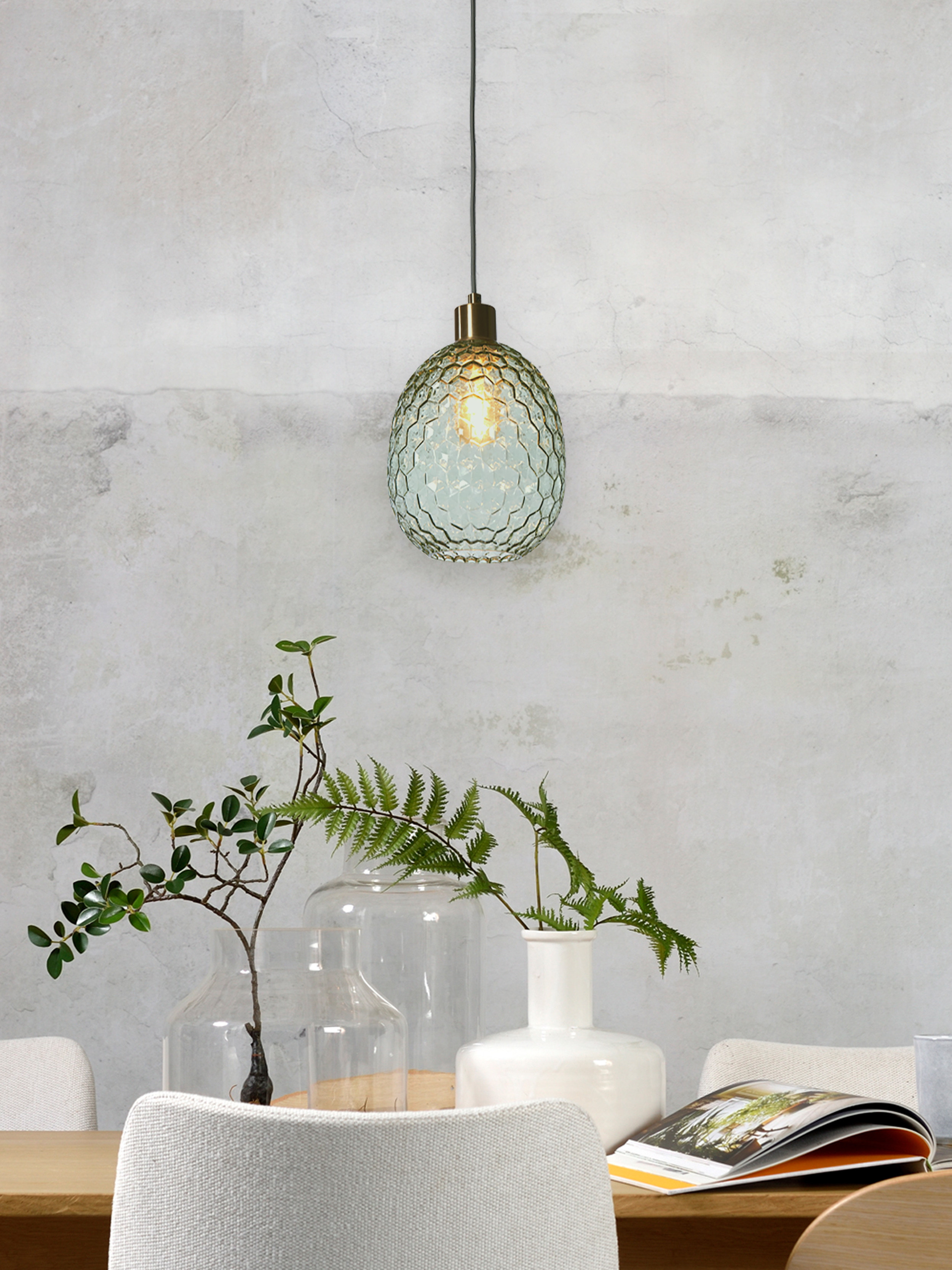 its about RoMi Hanglamp 'Venice' Ovaal, kleur Groen
