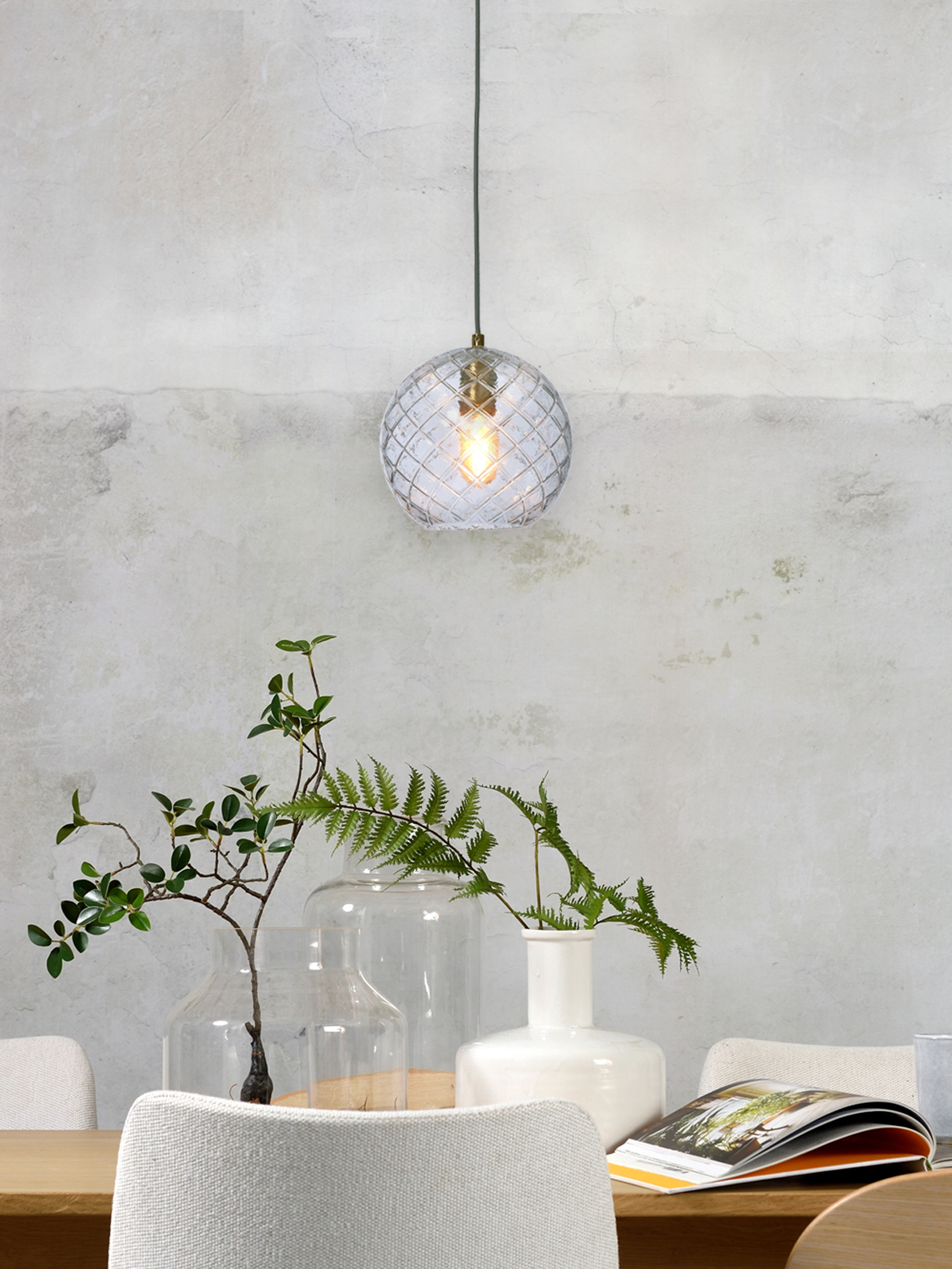 its about RoMi Hanglamp 'Venice' Bol, kleur Transparant
