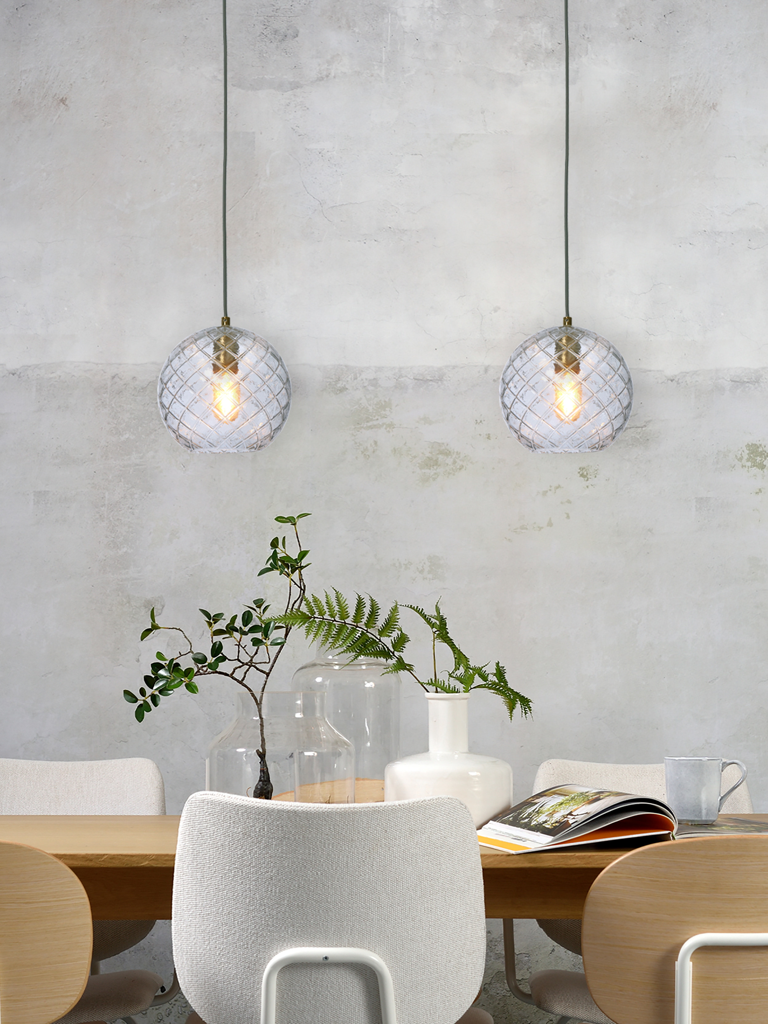 its about RoMi Hanglamp 'Venice' Bol, kleur Transparant