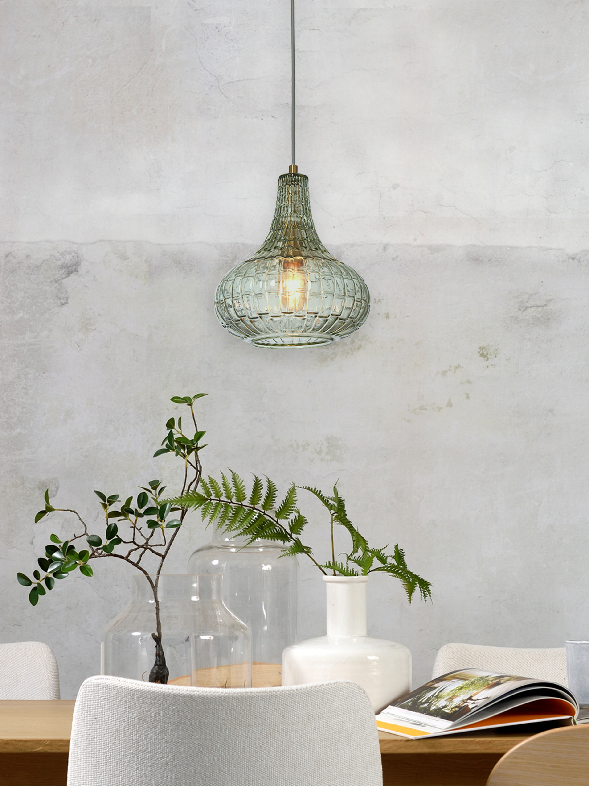 its about RoMi Hanglamp 'Venice' Druppel, kleur Groen
