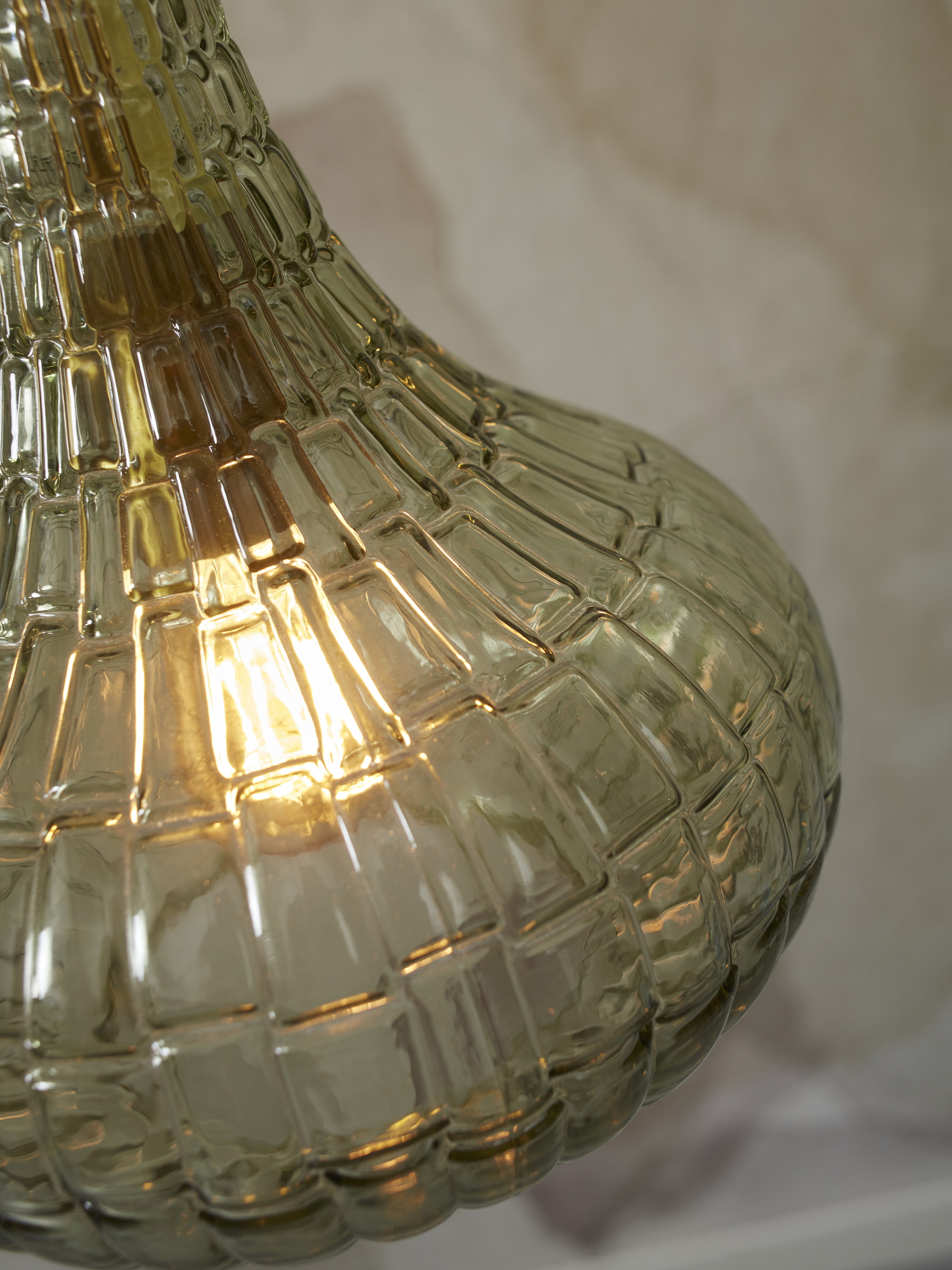 its about RoMi Hanglamp 'Venice' Druppel, kleur Groen