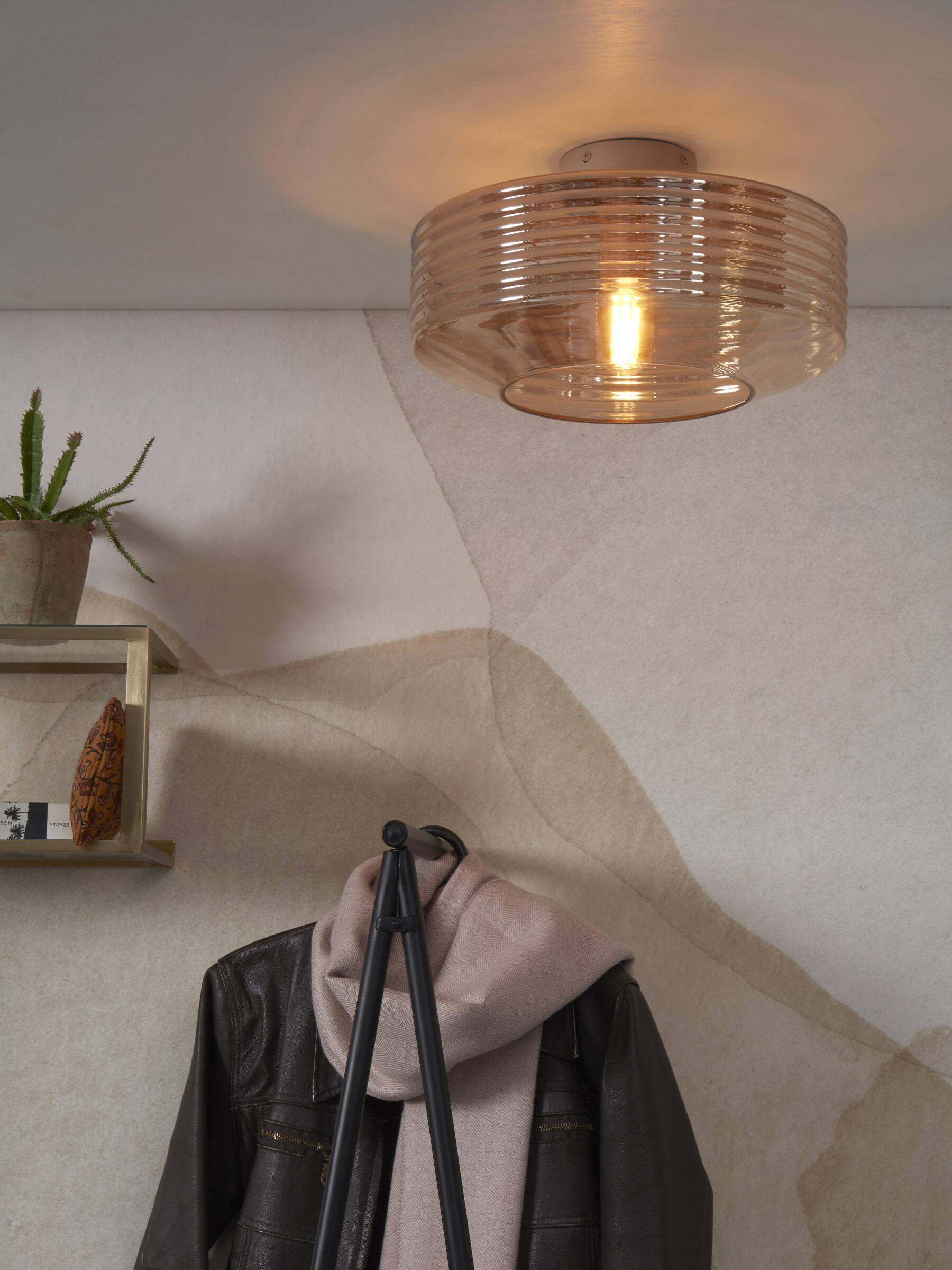 its about RoMi Plafondlamp 'Verona' 35cm, kleur Amber