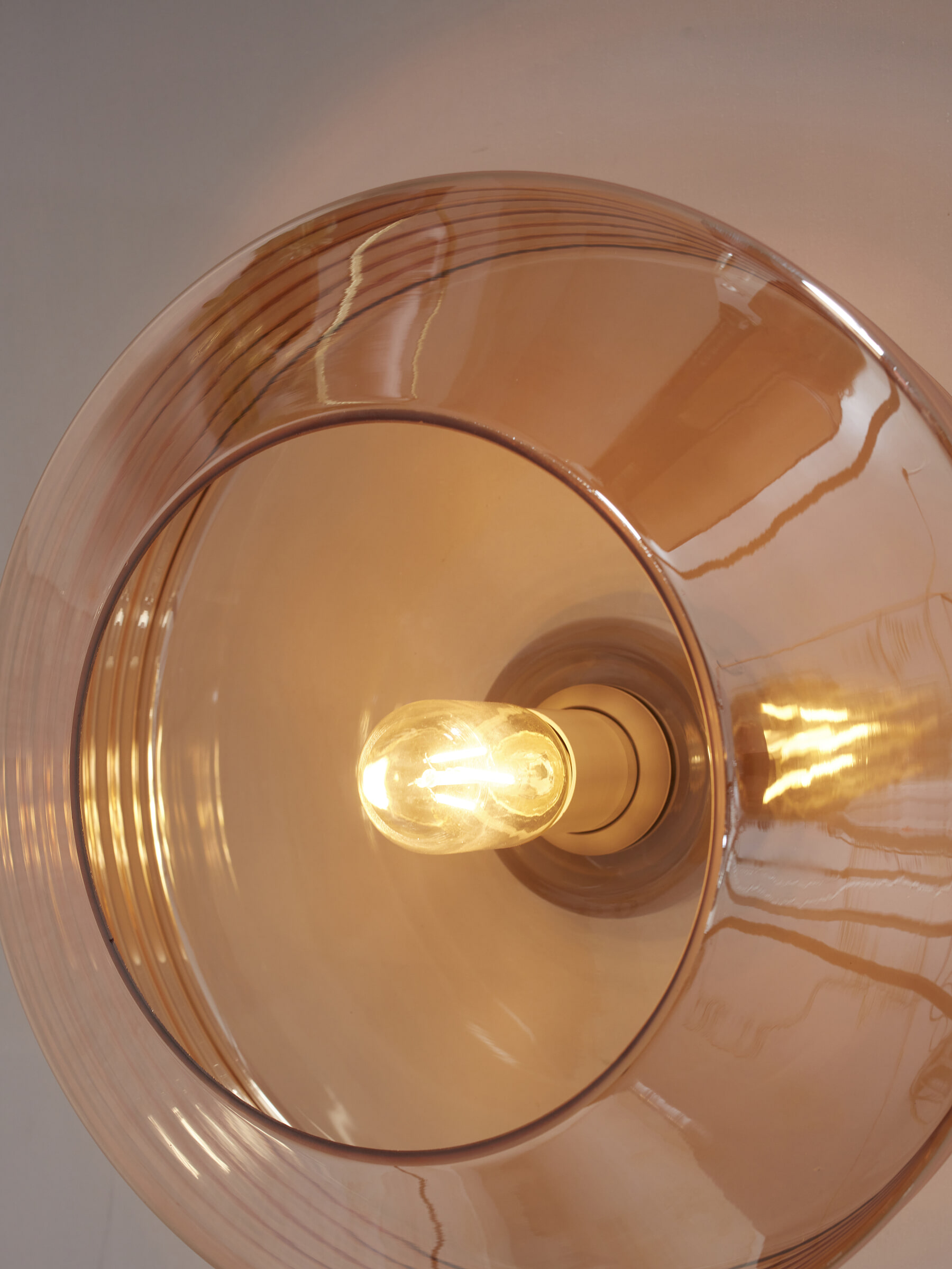 its about RoMi Plafondlamp 'Verona' 35cm, kleur Amber