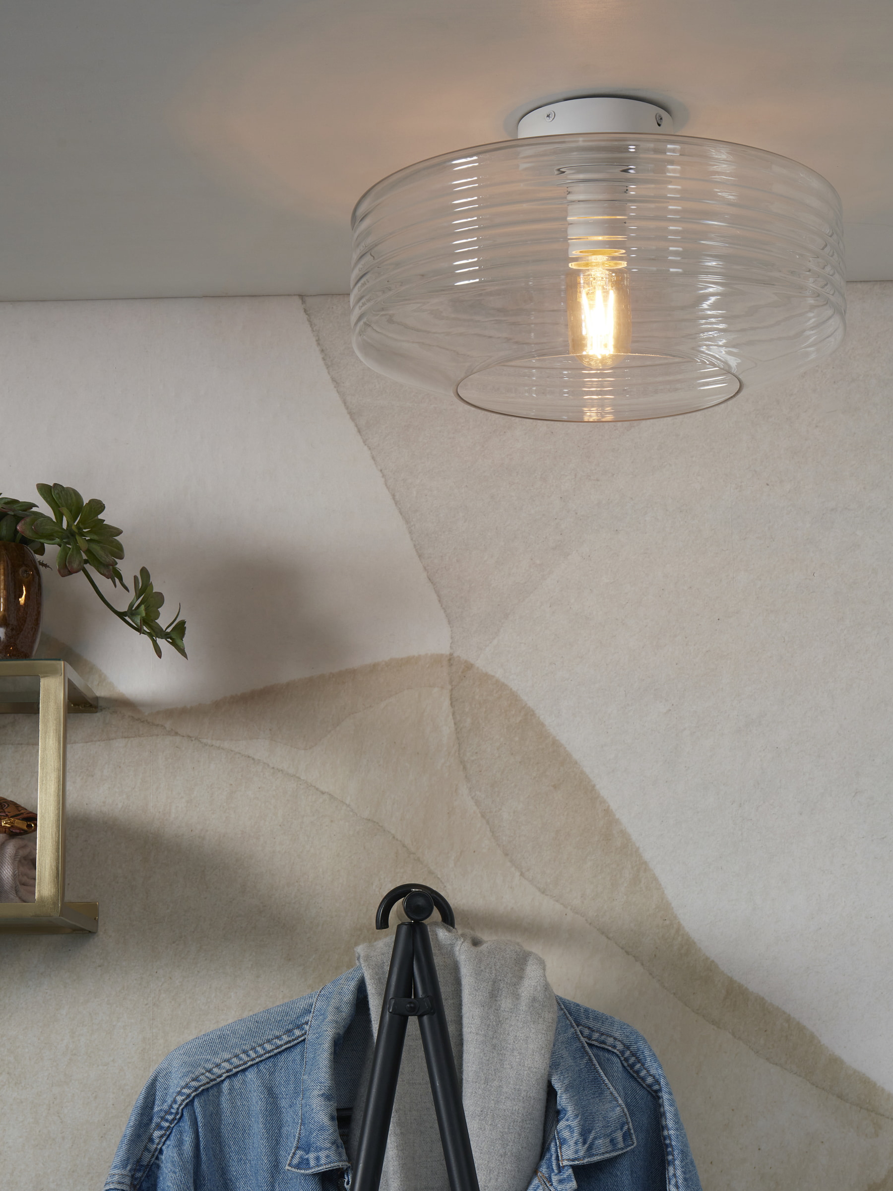 its about RoMi Plafondlamp 'Verona' 35cm, kleur Transparant