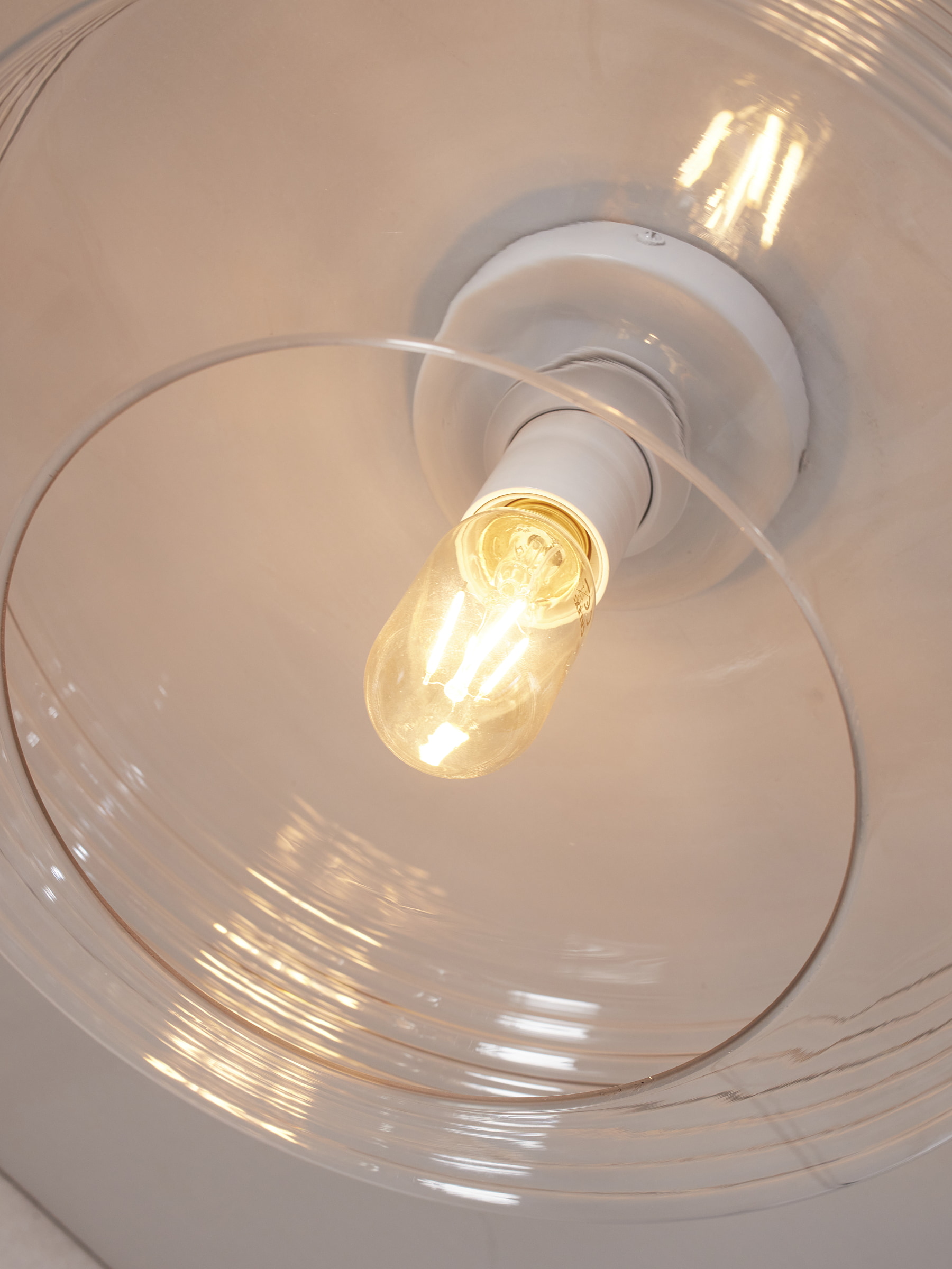 its about RoMi Plafondlamp 'Verona' 35cm, kleur Transparant