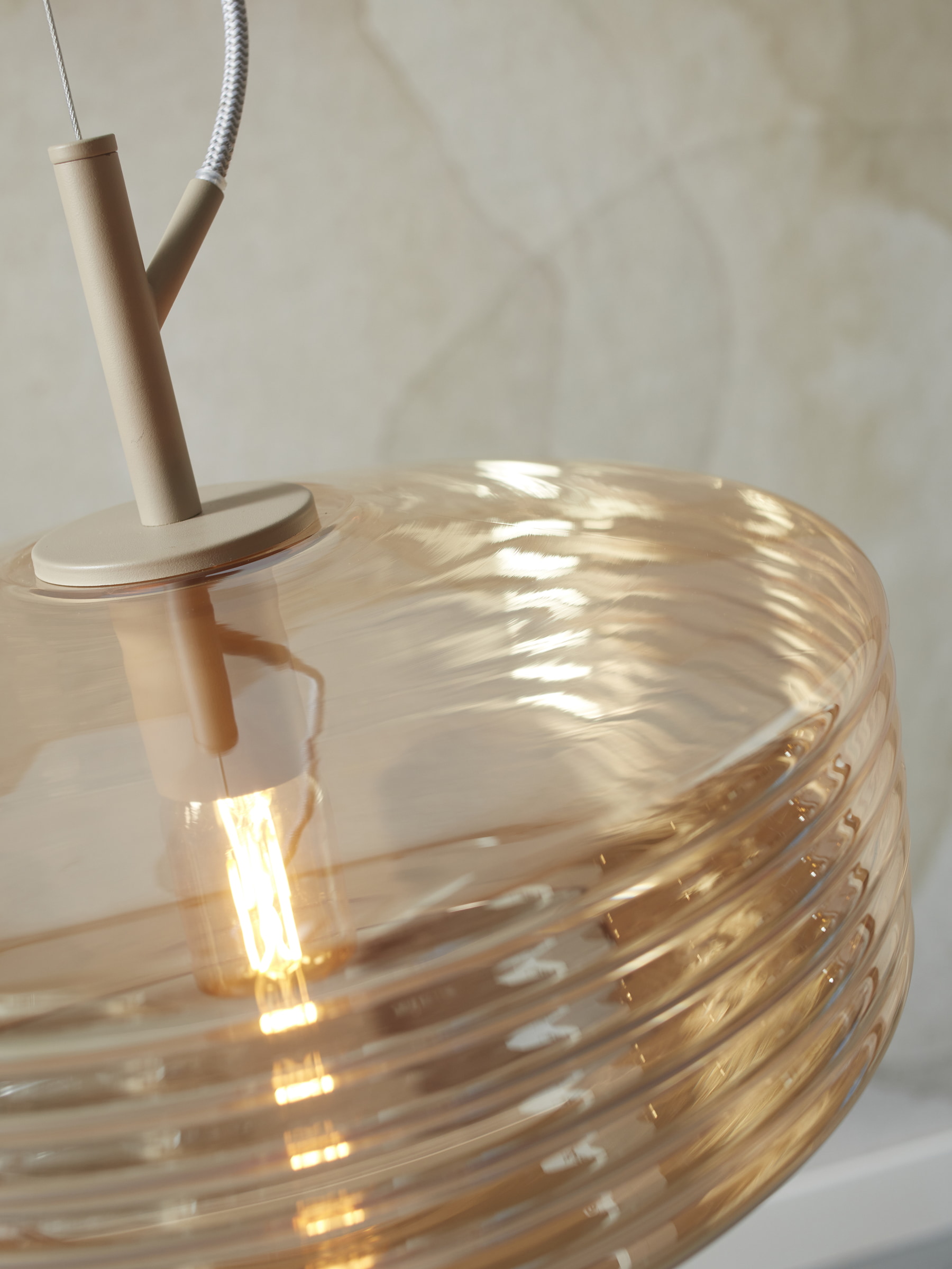 its about RoMi Hanglamp 'Verona' 35cm, kleur Amber