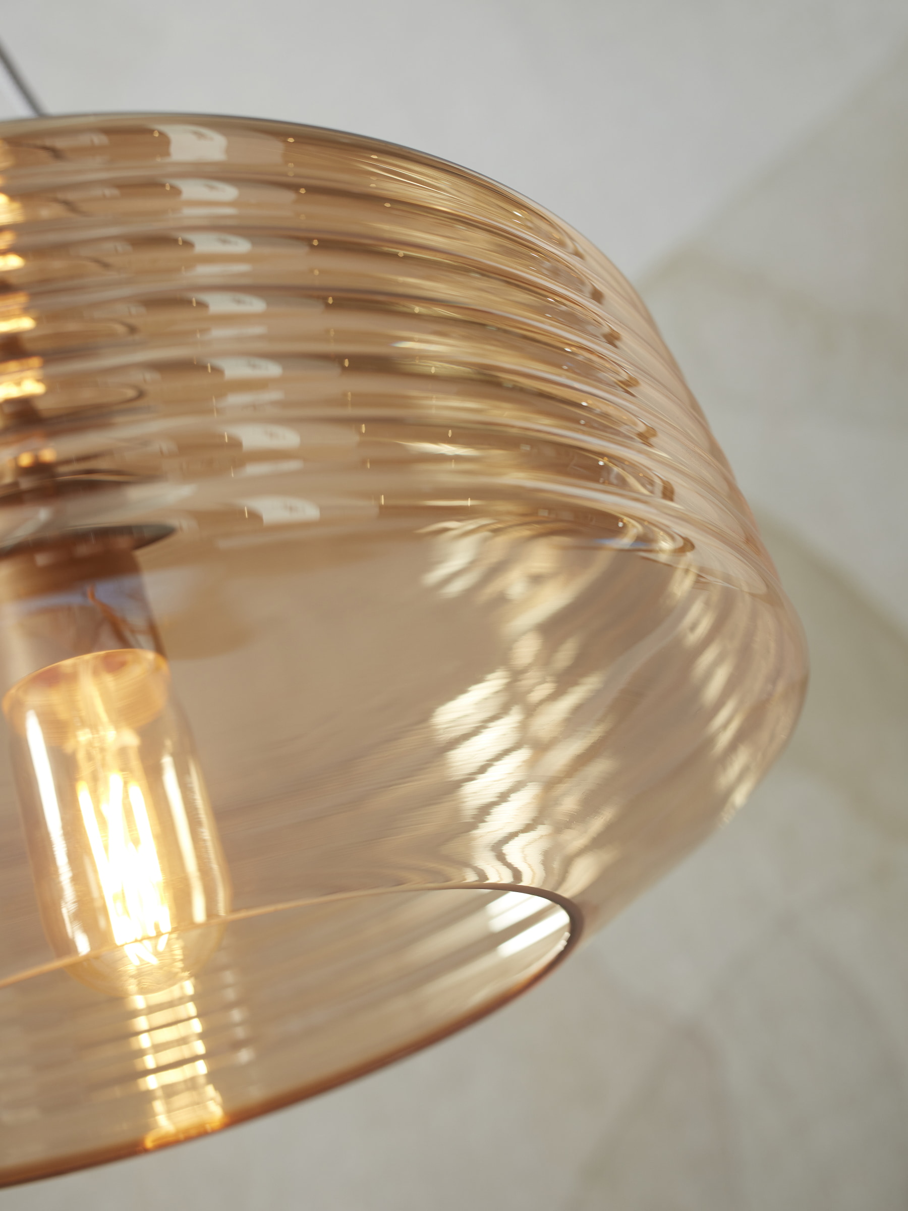 its about RoMi Hanglamp 'Verona' 35cm, kleur Amber