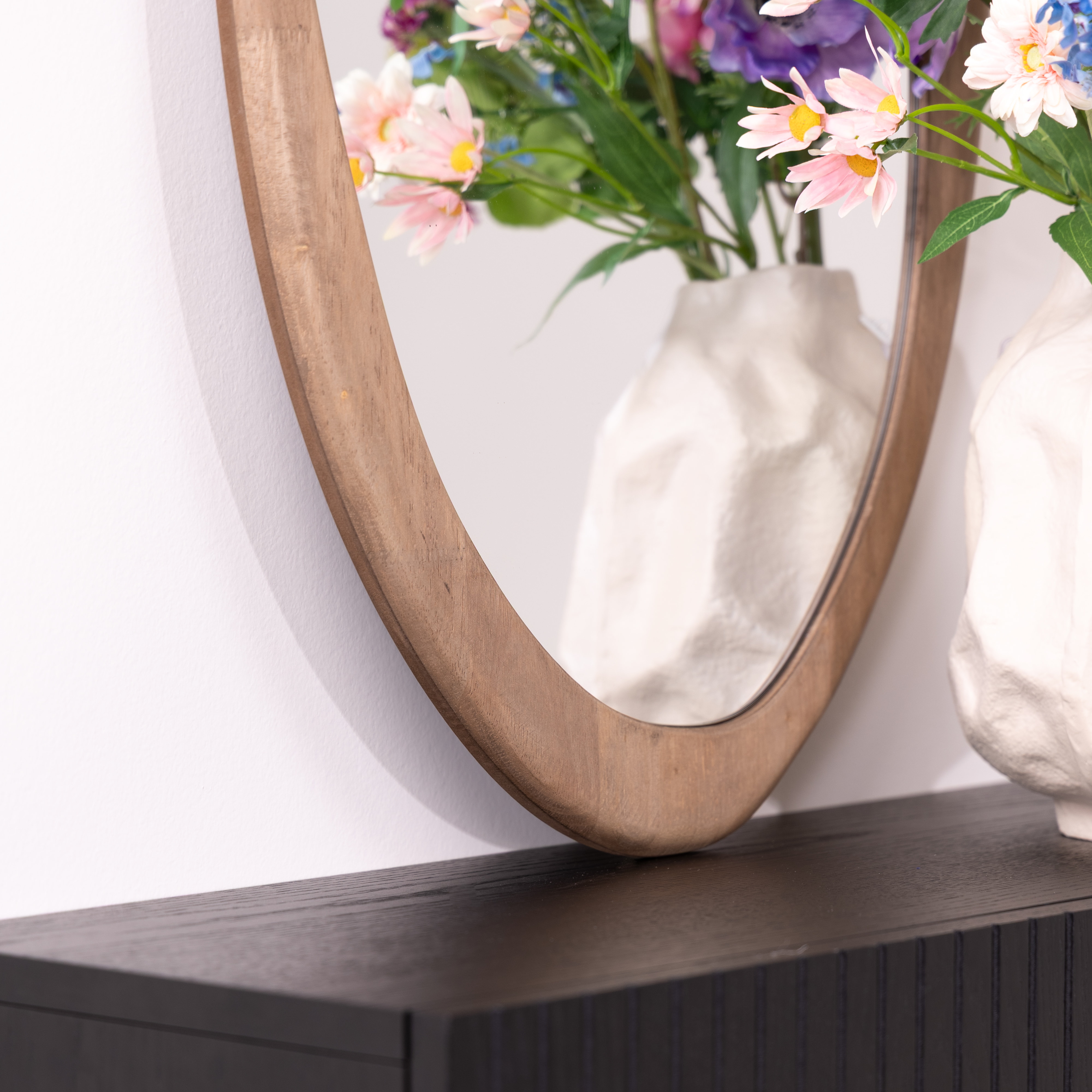 By-Boo Organische Spiegel 'Laban' Hout, 100 x 50cm