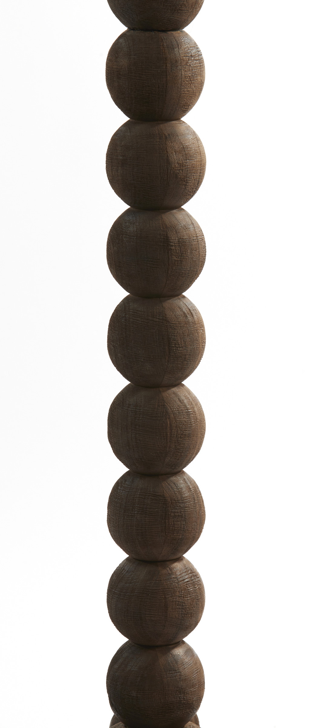 Light & Living Vloerlamp 'Veglio' Mangohout, 130cm, kleur Donkerbruin (excl. kap)