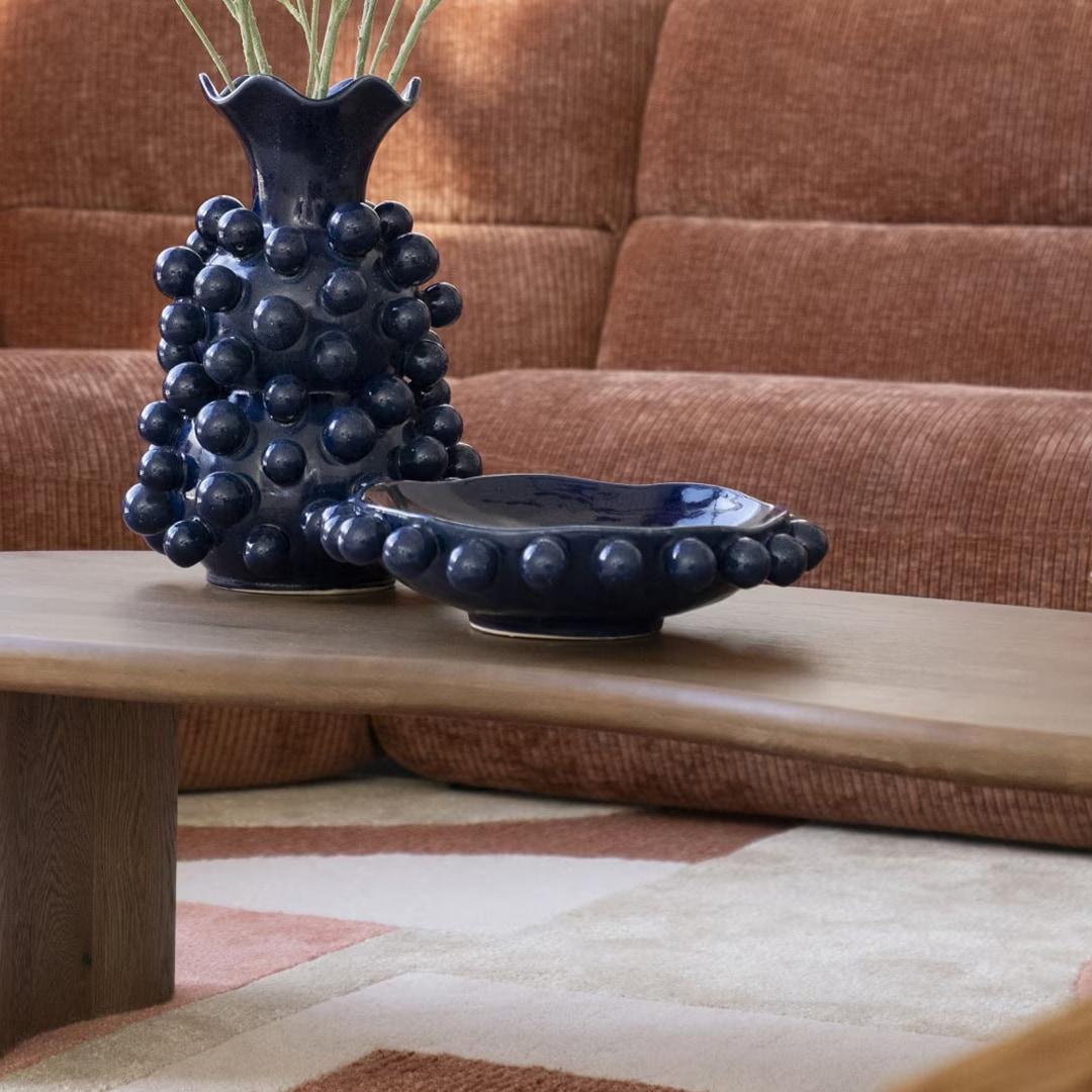 By-Boo Schaal 'Viro' 35cm, kleur Blauw