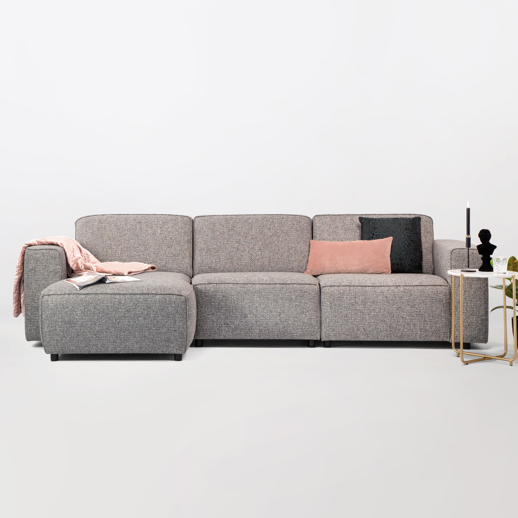 Sohome Loungebank 'Oscar' Links, Kleur Liver Sohome Loungebank 'Oscar' Links, Kleur Liver