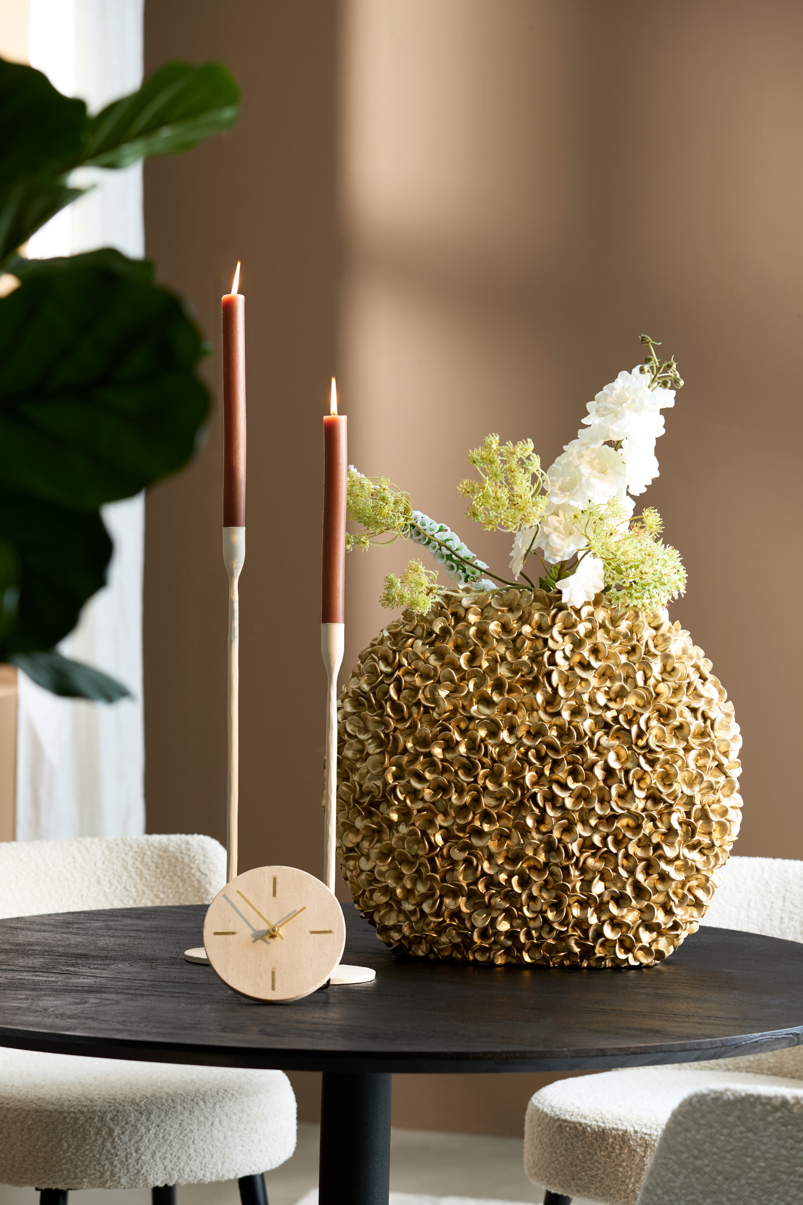 Light & Living Vaas 'Phylia' 47cm hoog, kleur Goud