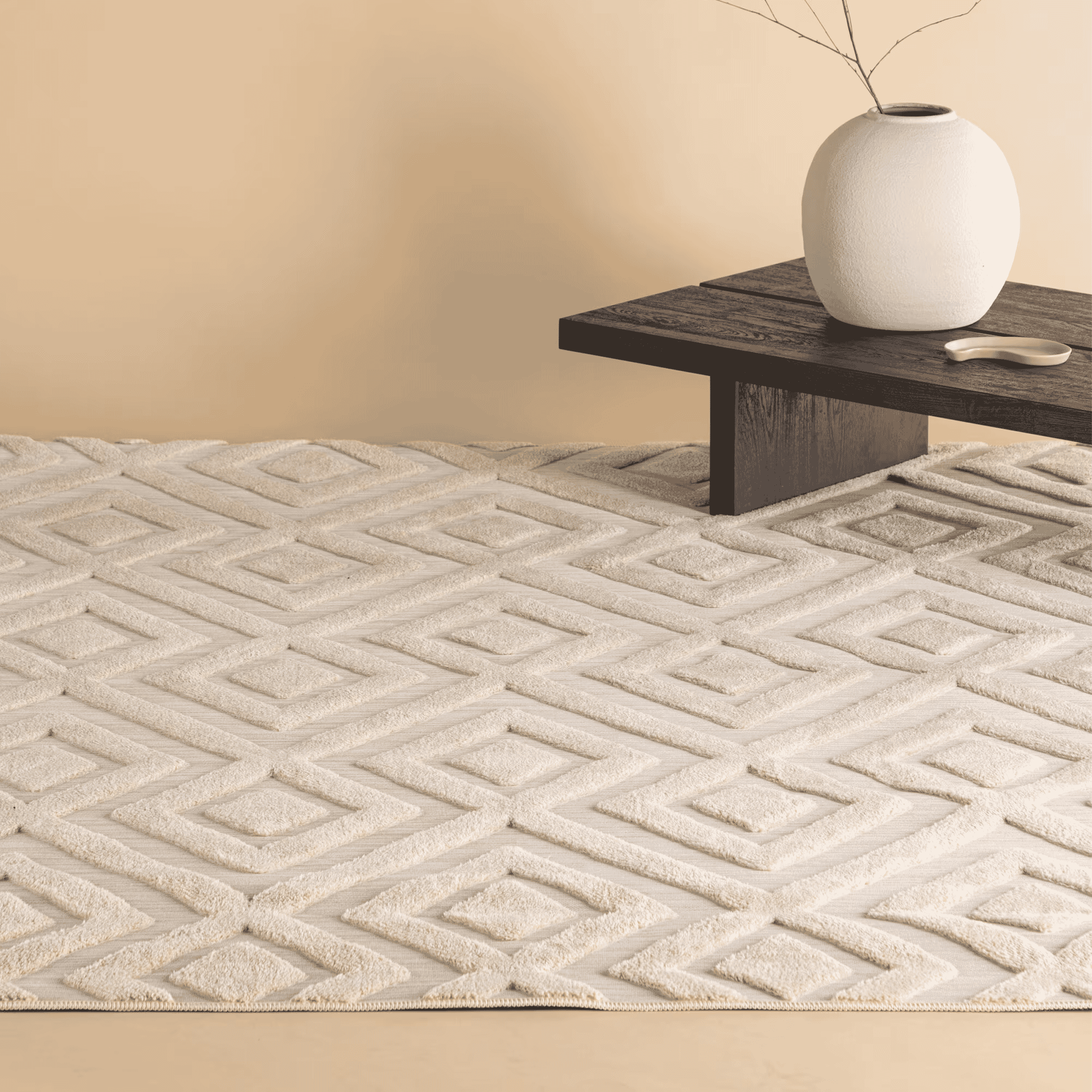 Nohr Vloerkleed 'Rondale' 200 x 290cm, kleur Beige