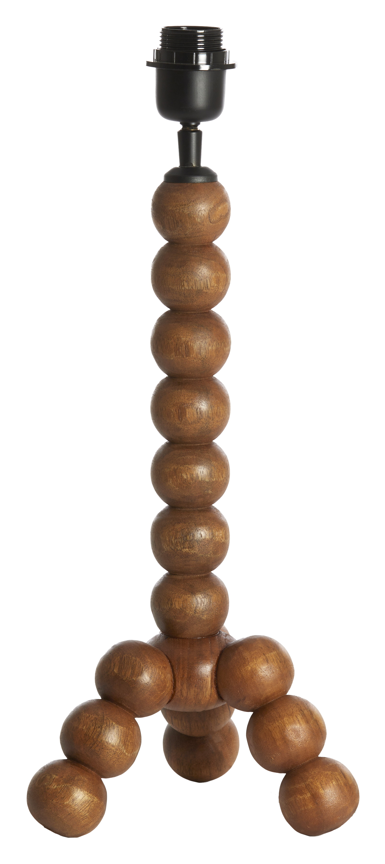 Light & Living Tafellamp 'Veglio' Mangohout, 40cm, kleur Bruin (excl. kap)