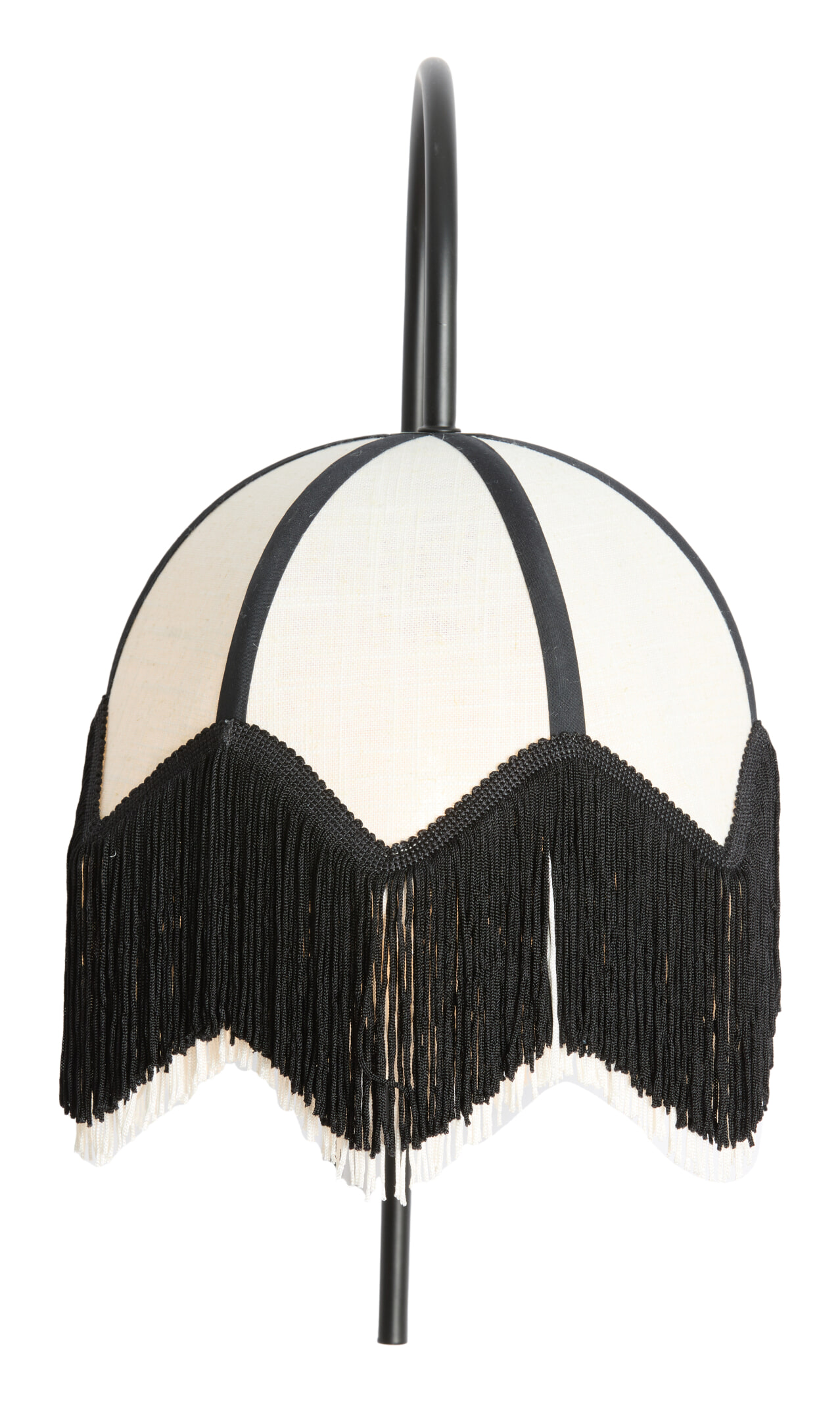 Light & Living Wandlamp 'Sulina' Linnen, kleur Wit/Zwart